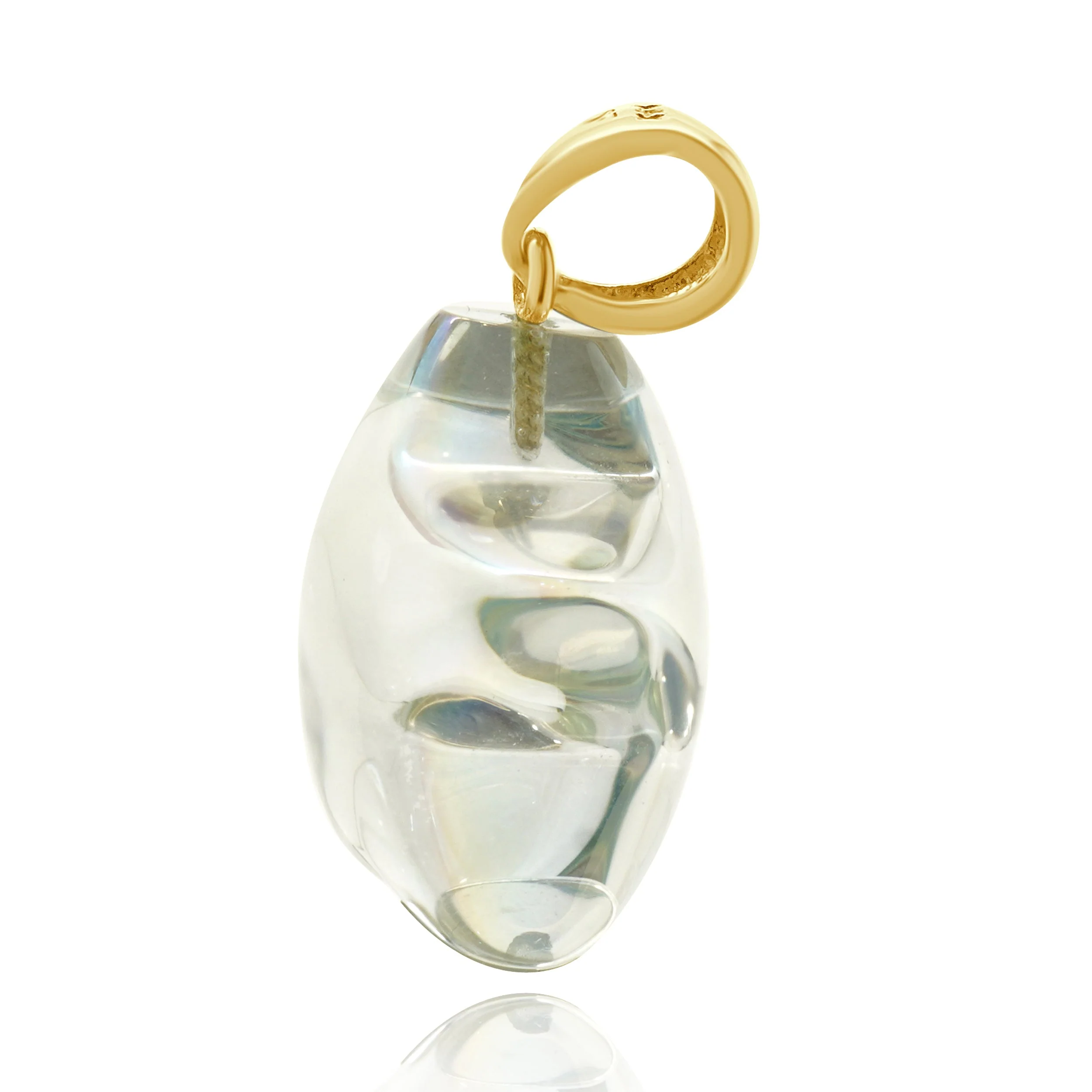 14 Karat Yellow Gold Acrylic Star Pendant - Image 3