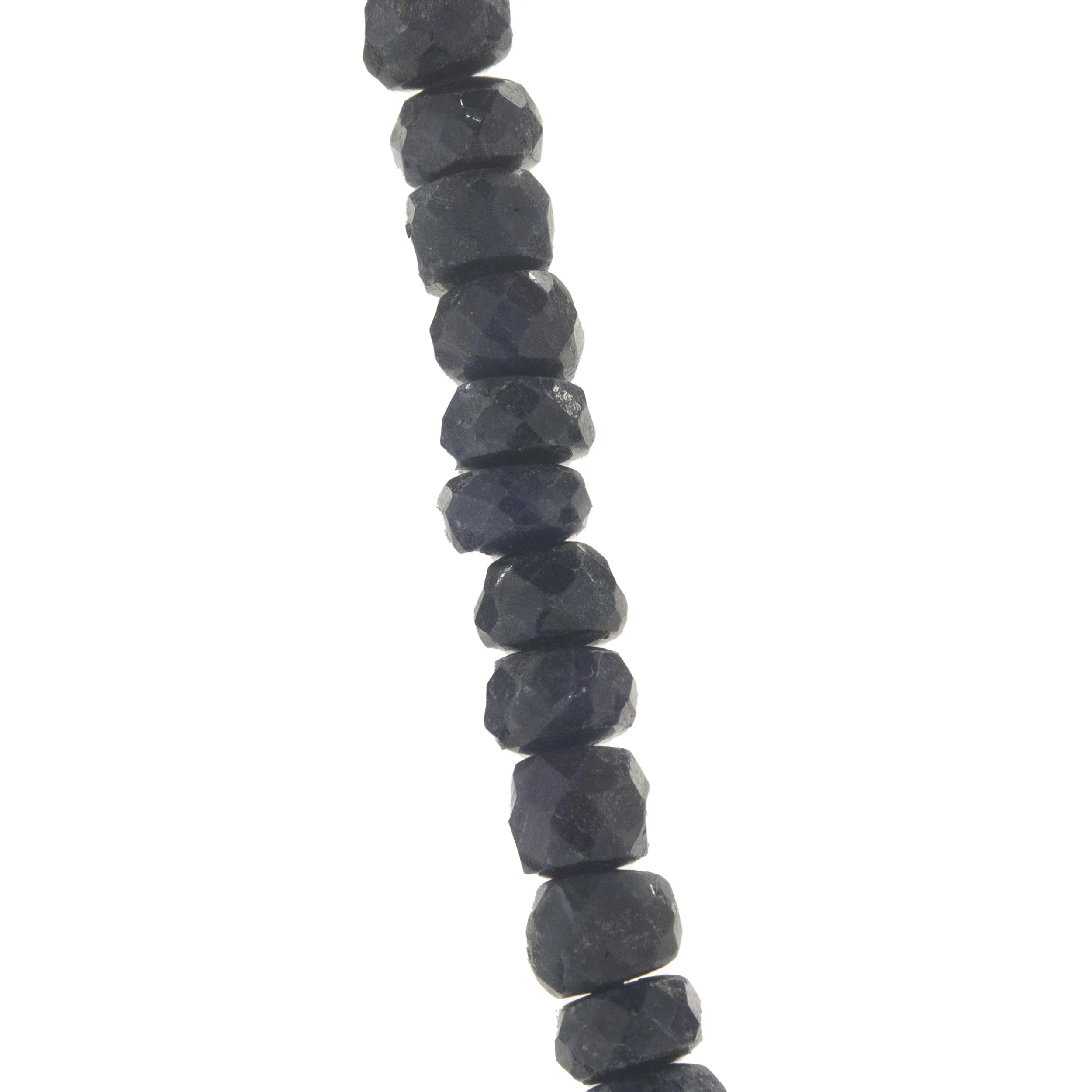 14 Karat Yellow Gold Beaded Sapphire and Pearl Necklace - Image 2
