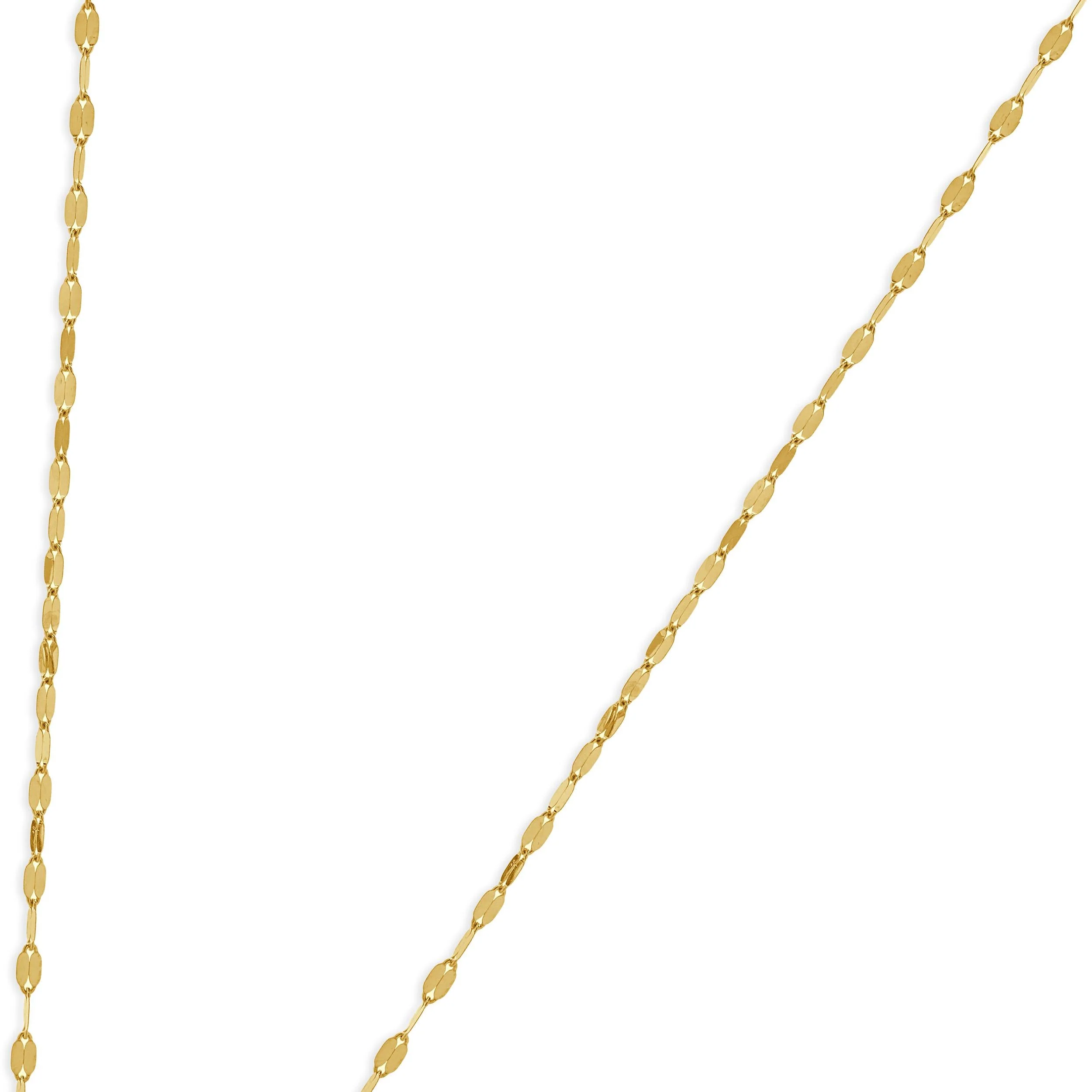 14 Karat Yellow Gold Butterfly Mirror Chain Necklace - Image 3