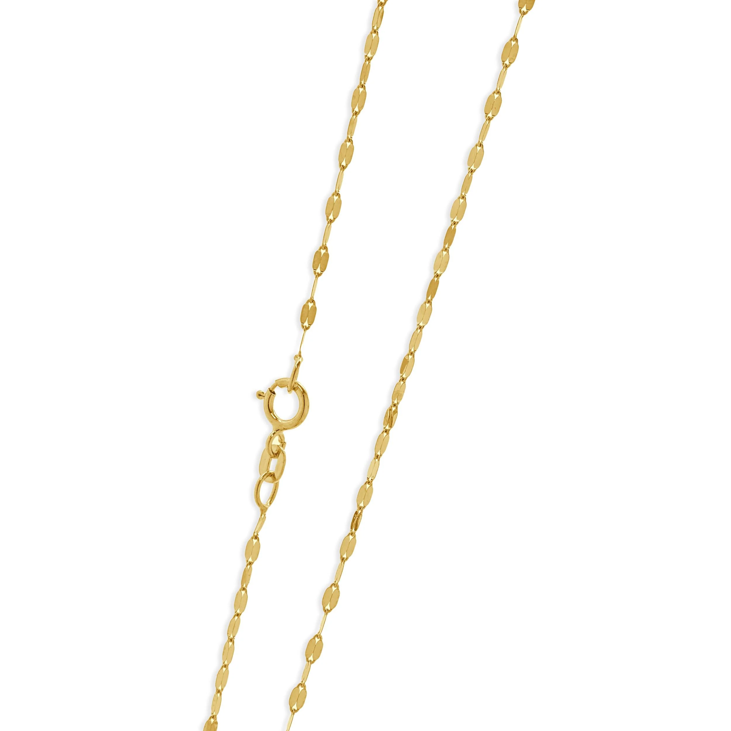 14 Karat Yellow Gold Butterfly Mirror Chain Necklace - Image 4