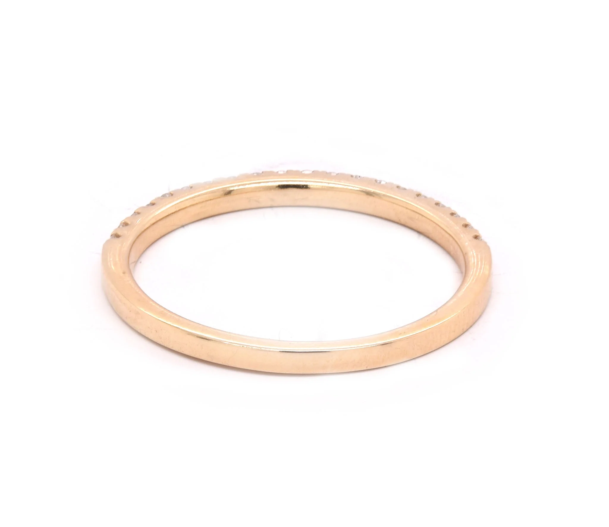 14 Karat Yellow Gold Diamond Band - Image 4