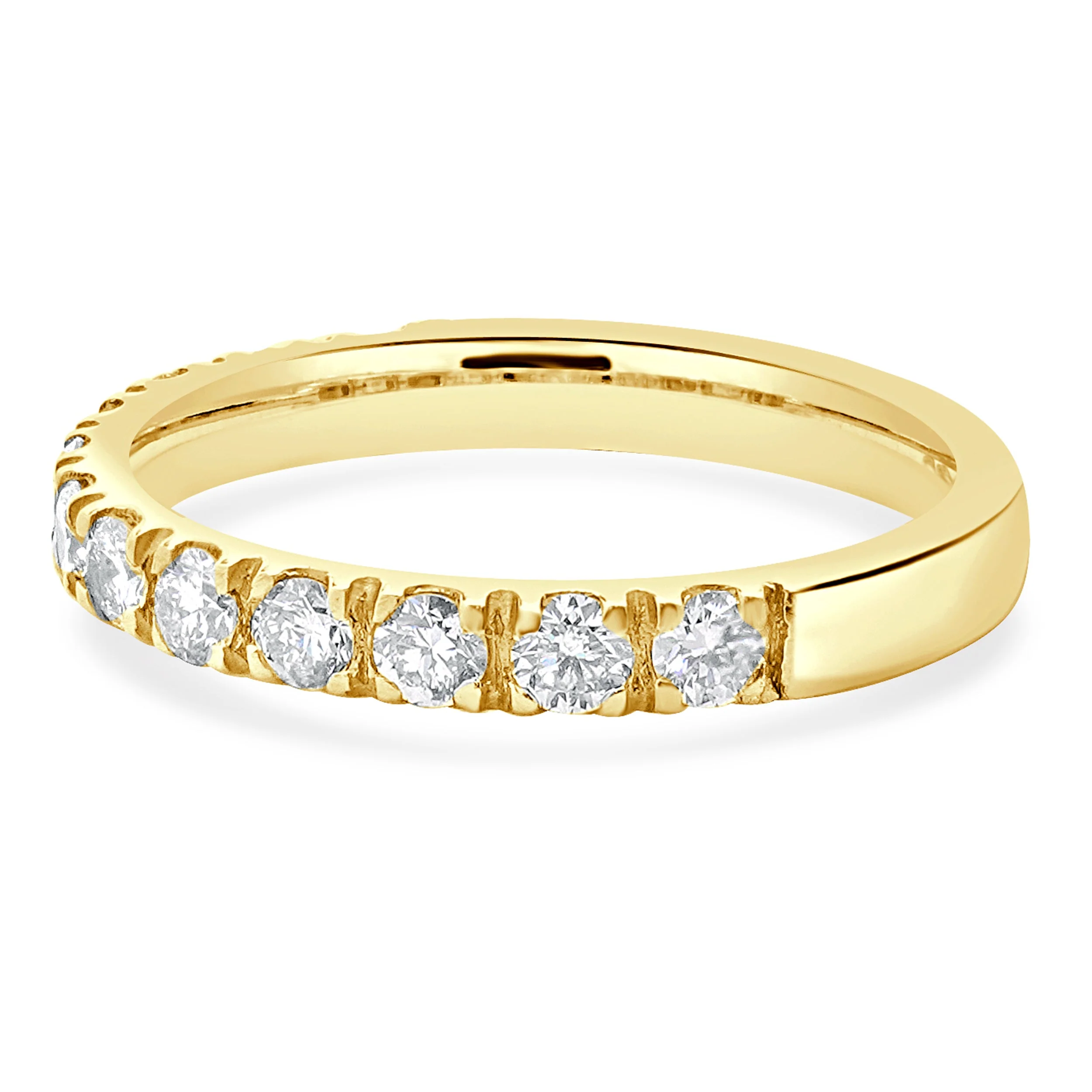 14 Karat Yellow Gold Diamond Band - Image 2