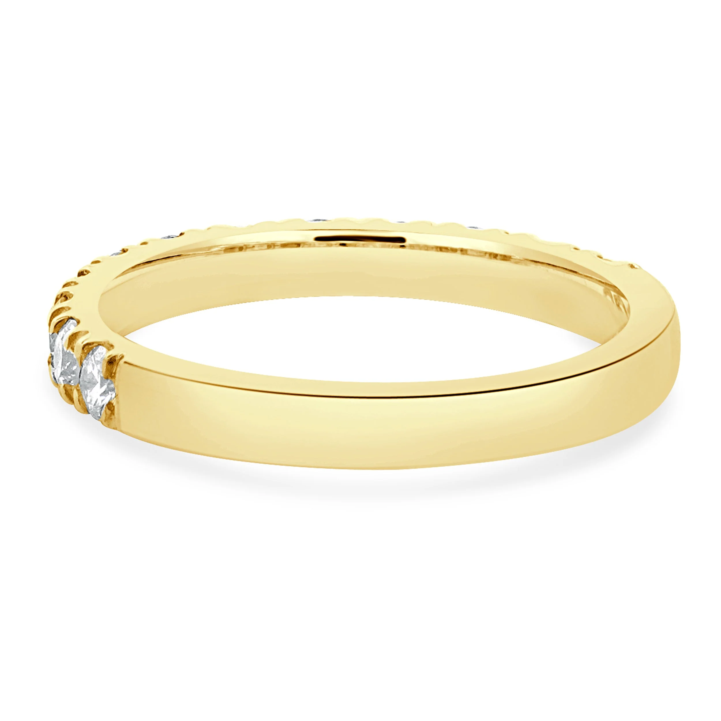 14 Karat Yellow Gold Diamond Band - Image 3