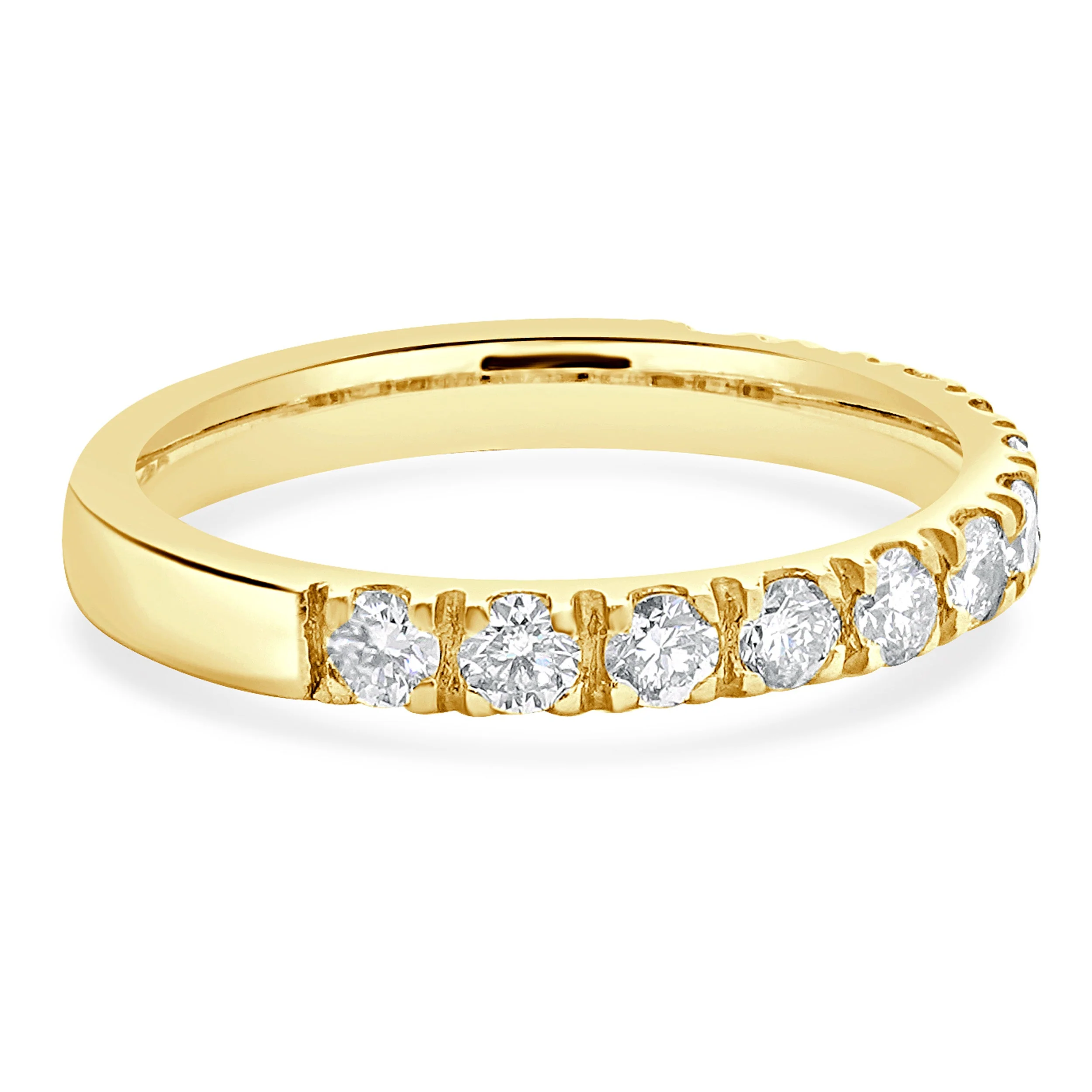 14 Karat Yellow Gold Diamond Band - Image 4