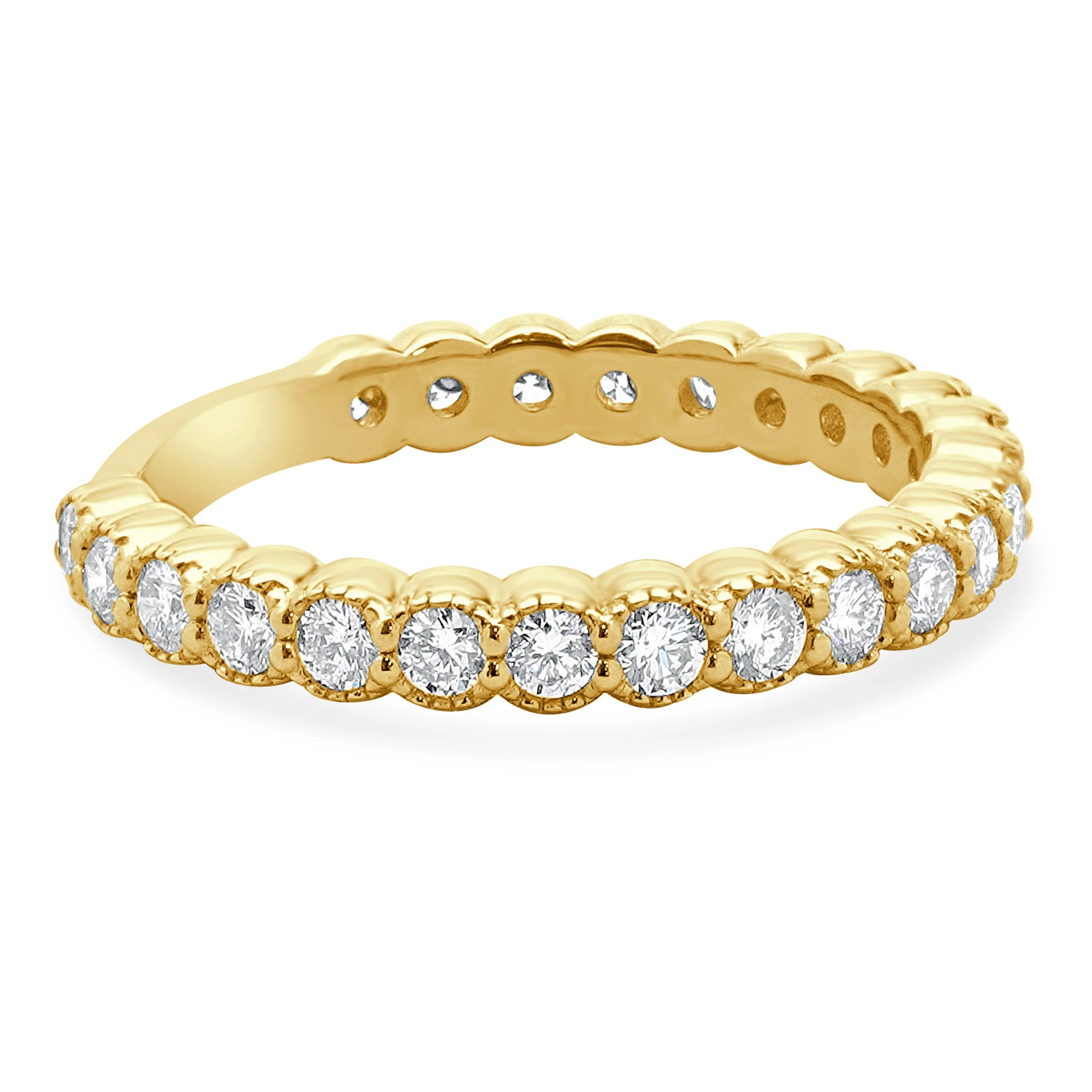 14 Karat Yellow Gold Diamond Band - Image 4