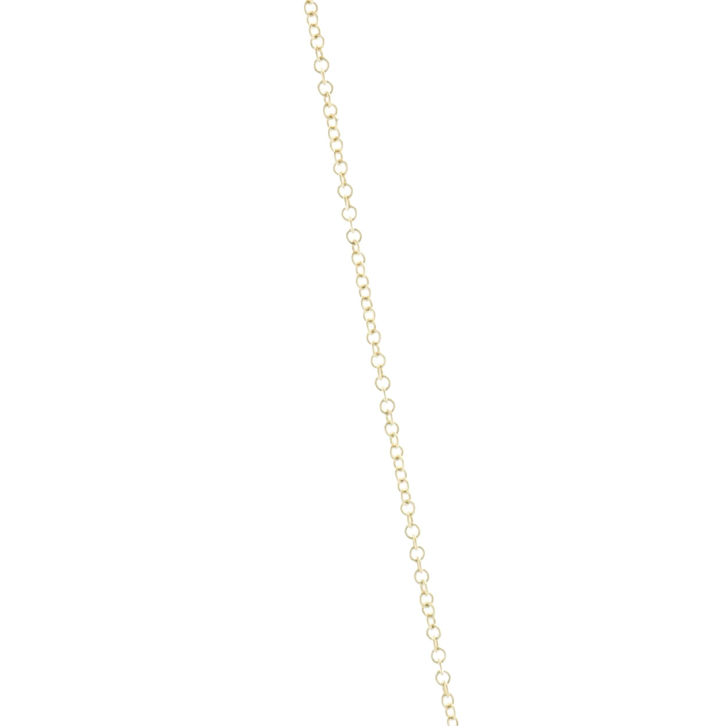 14 Karat Yellow Gold Diamond Bar Necklace - Image 2