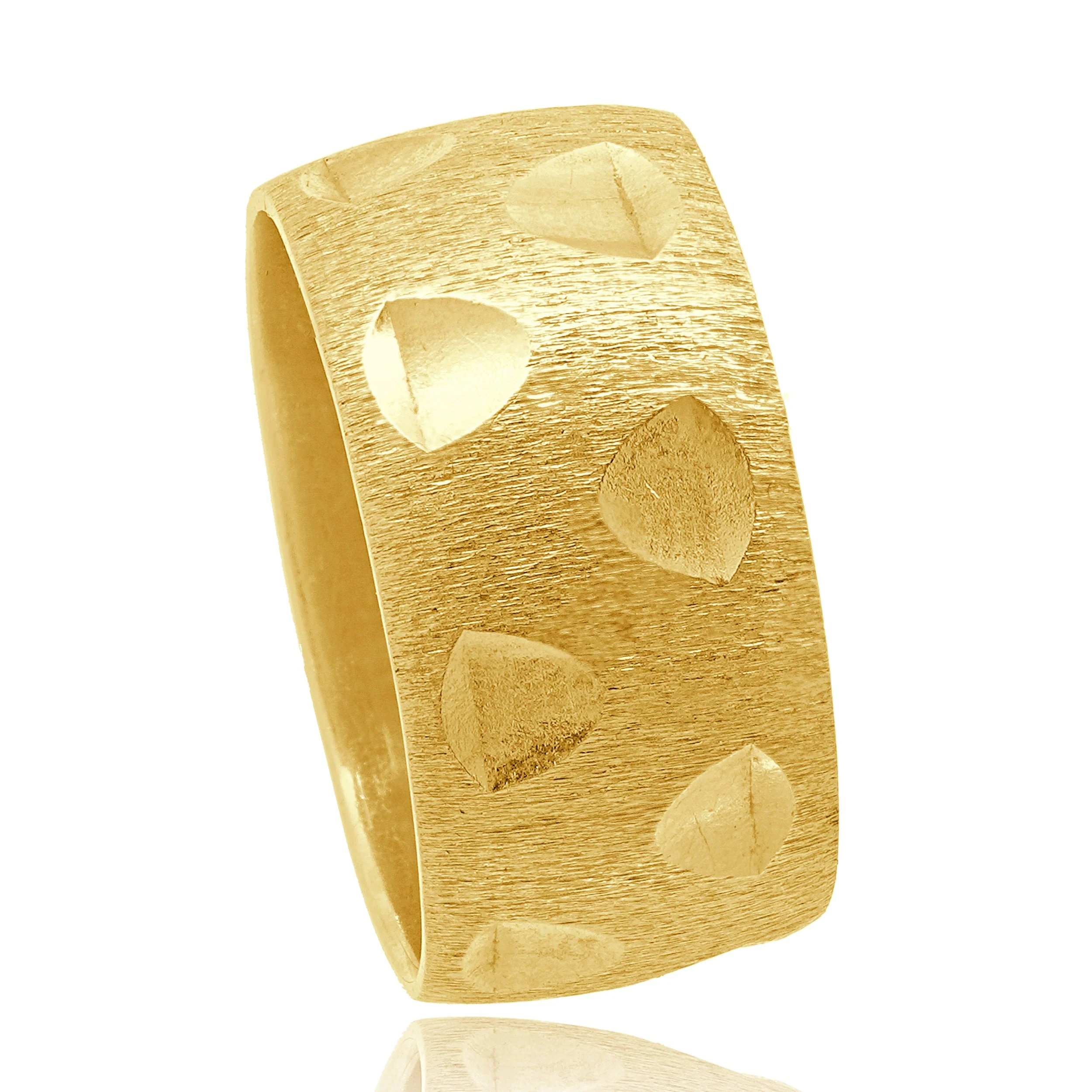 14 Karat Yellow Gold Diamond Cut Ring - Image 3