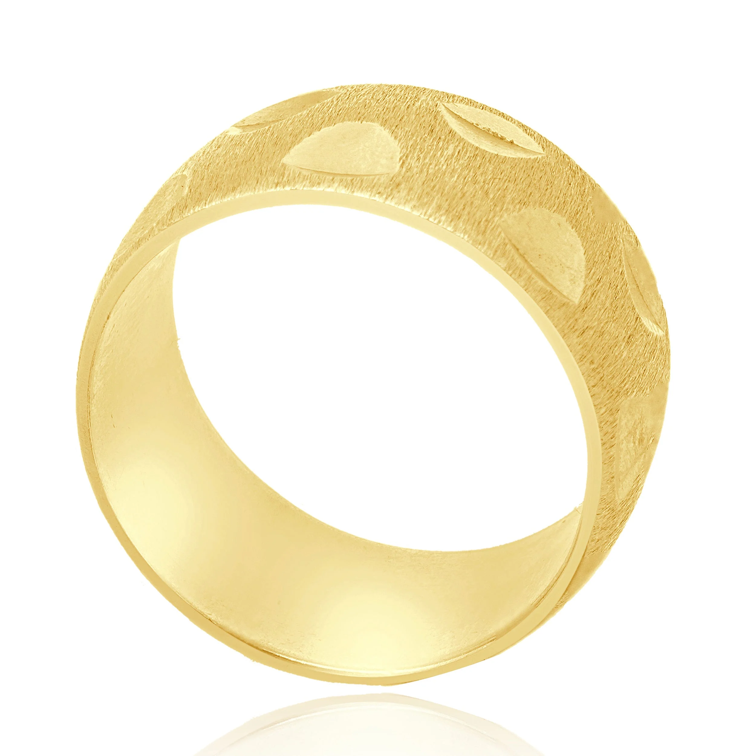 14 Karat Yellow Gold Diamond Cut Ring - Image 4