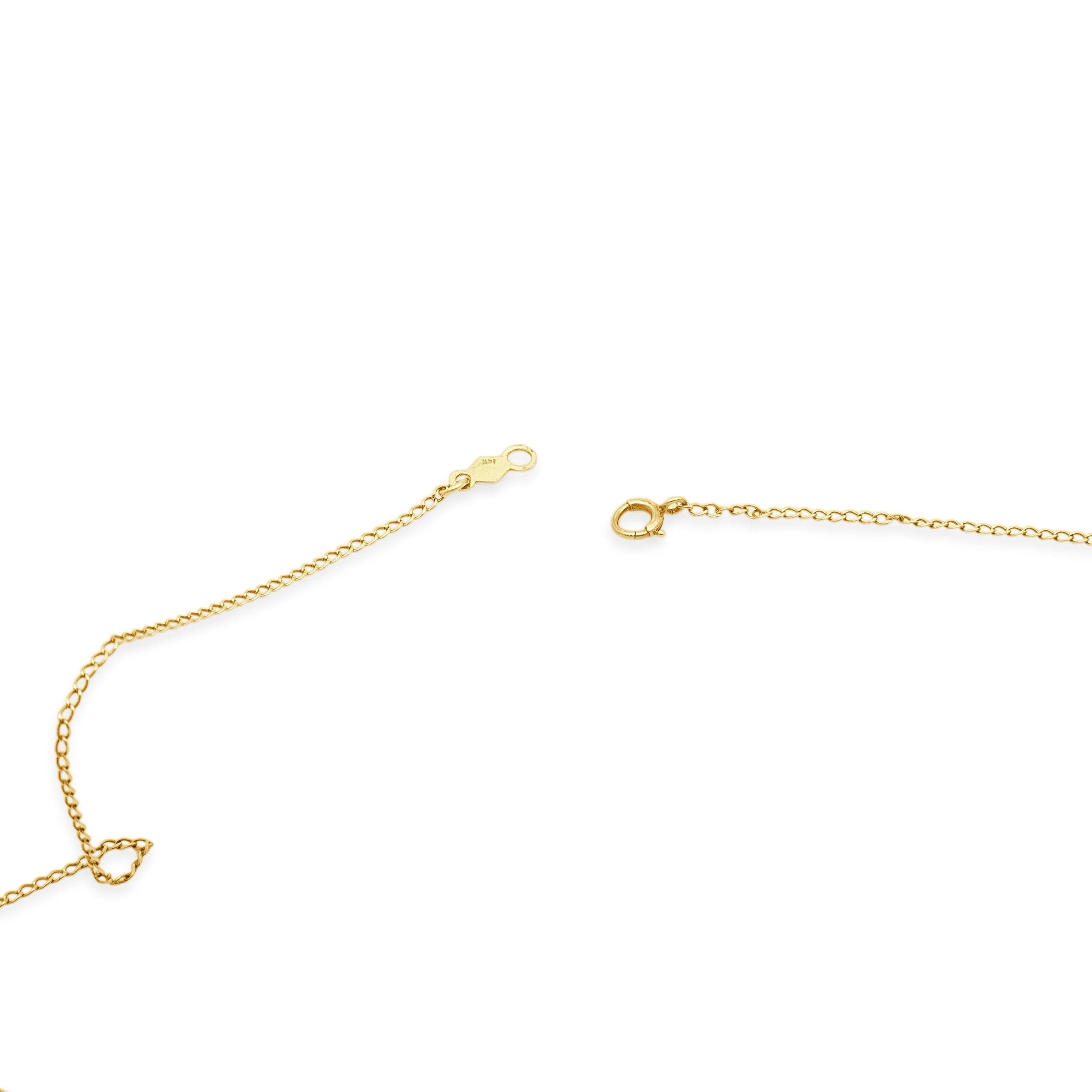 14 Karat Yellow Gold Diamond Fleur De Lis Necklace - Image 4