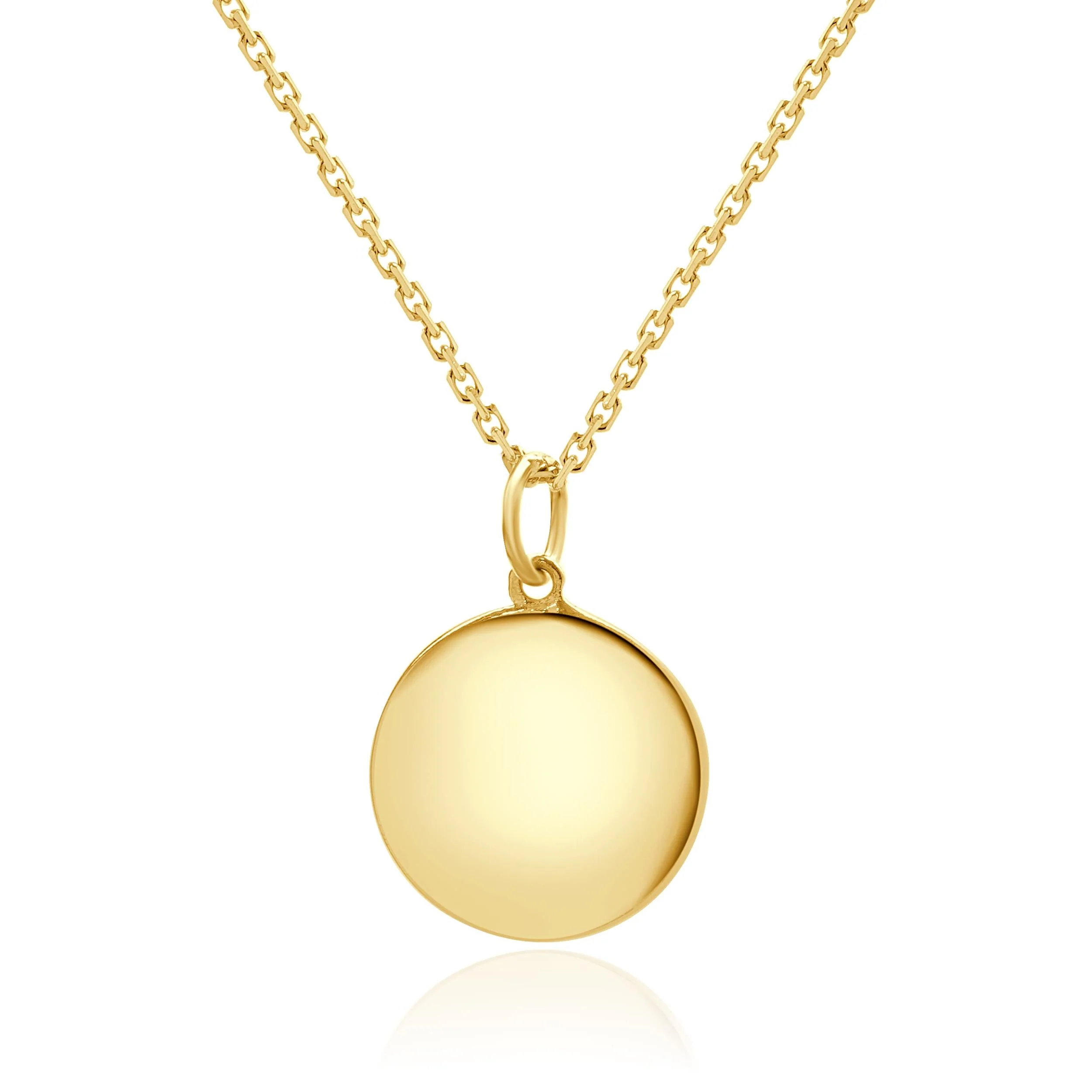14 Karat Yellow Gold Diamond Initial I Necklace - Image 4