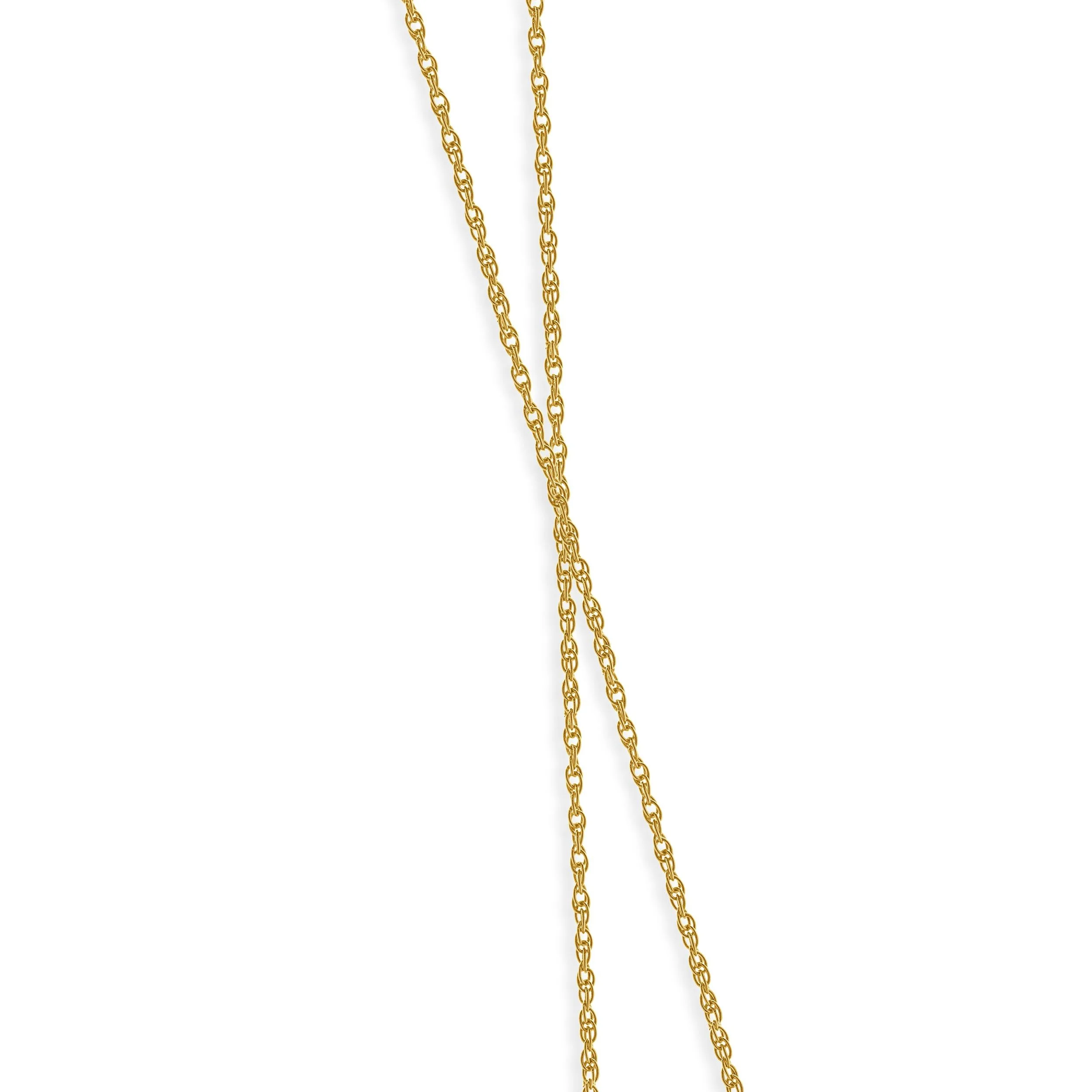 14 Karat Yellow Gold Five Diamond Bezel Set Necklace - Image 3