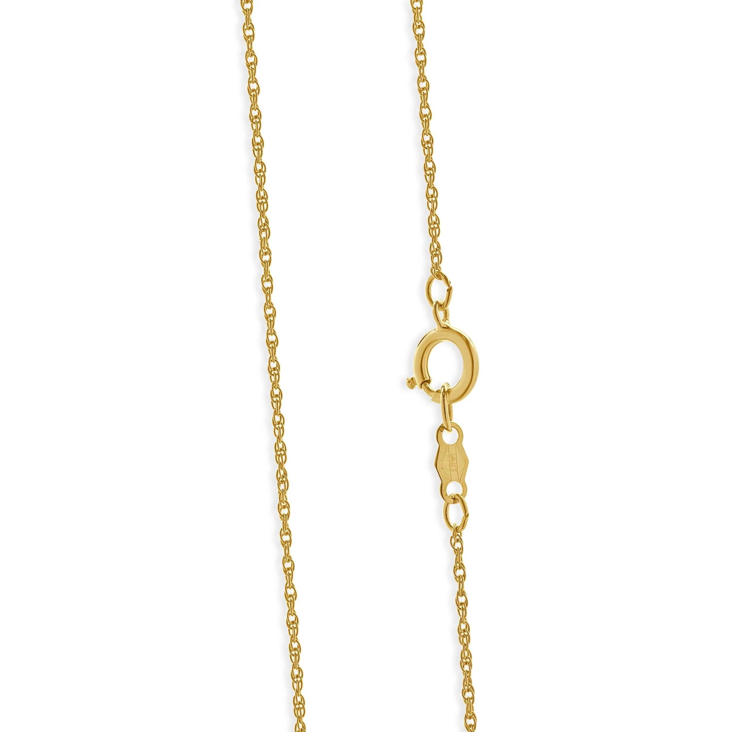 14 Karat Yellow Gold Five Diamond Bezel Set Necklace - Image 4