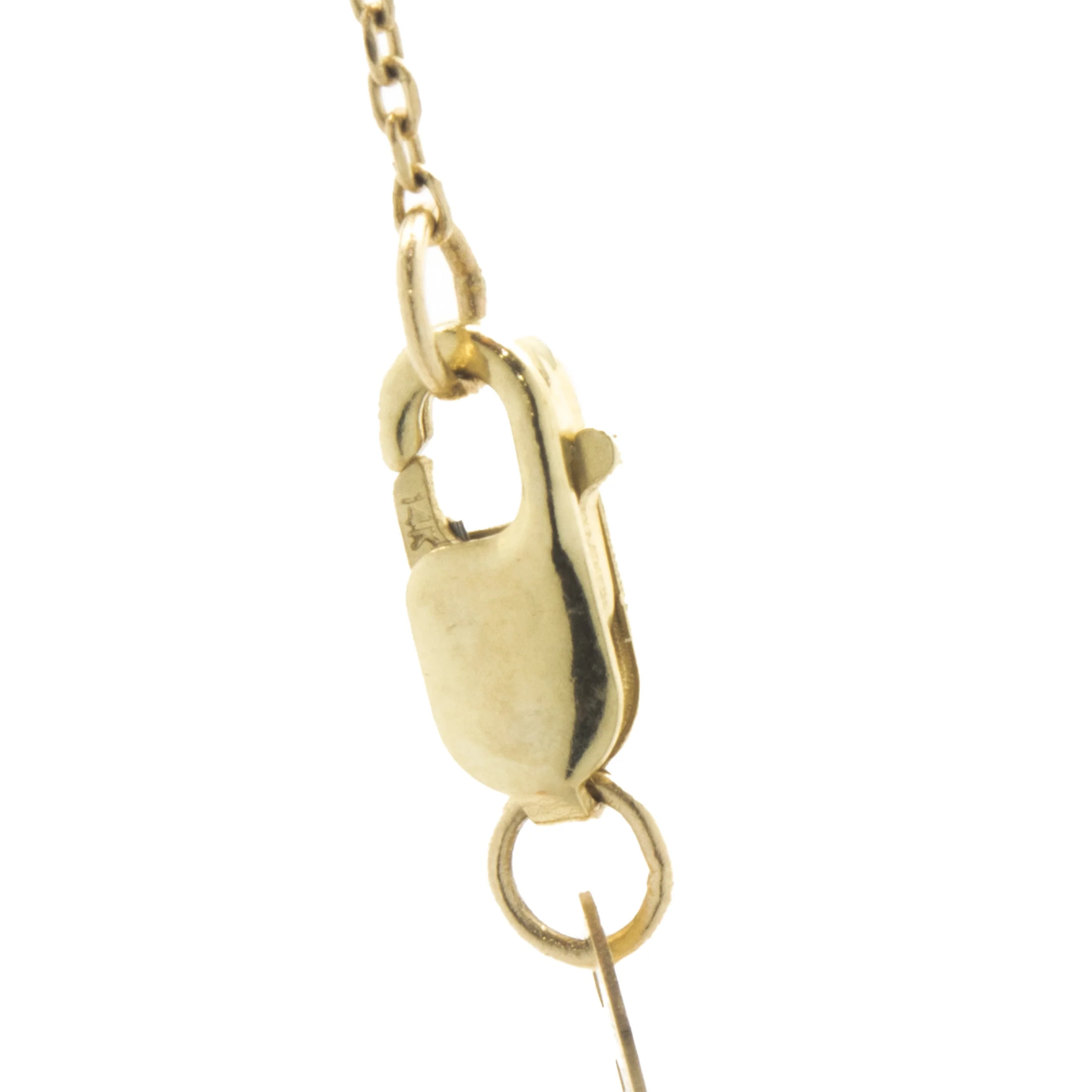 14 Karat Yellow Gold Freshwater Pearl Swirl Necklace - Image 3
