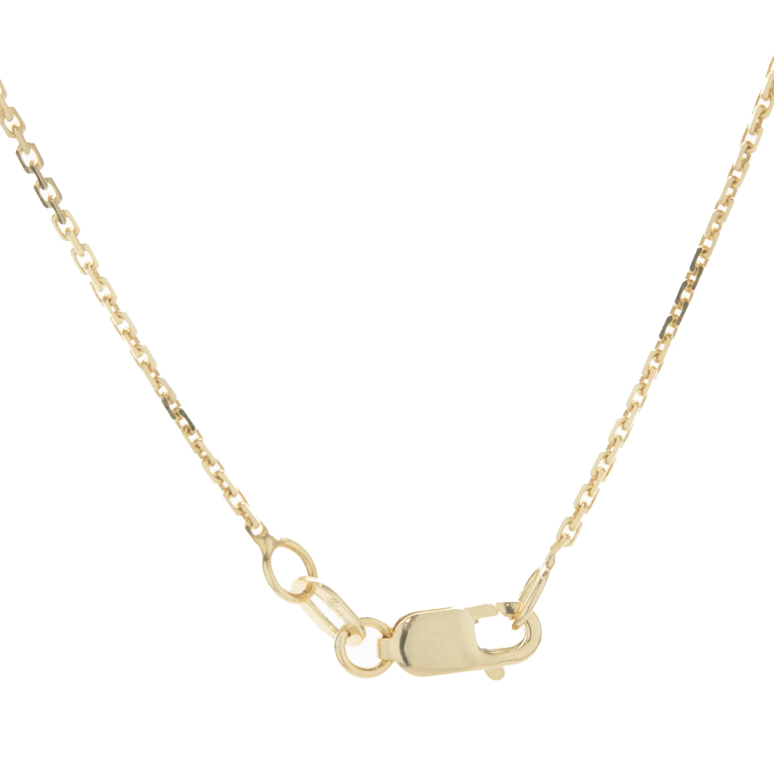 14 Karat Yellow Gold Hammered Diamond Sprinkle Disc Pendant - Image 4