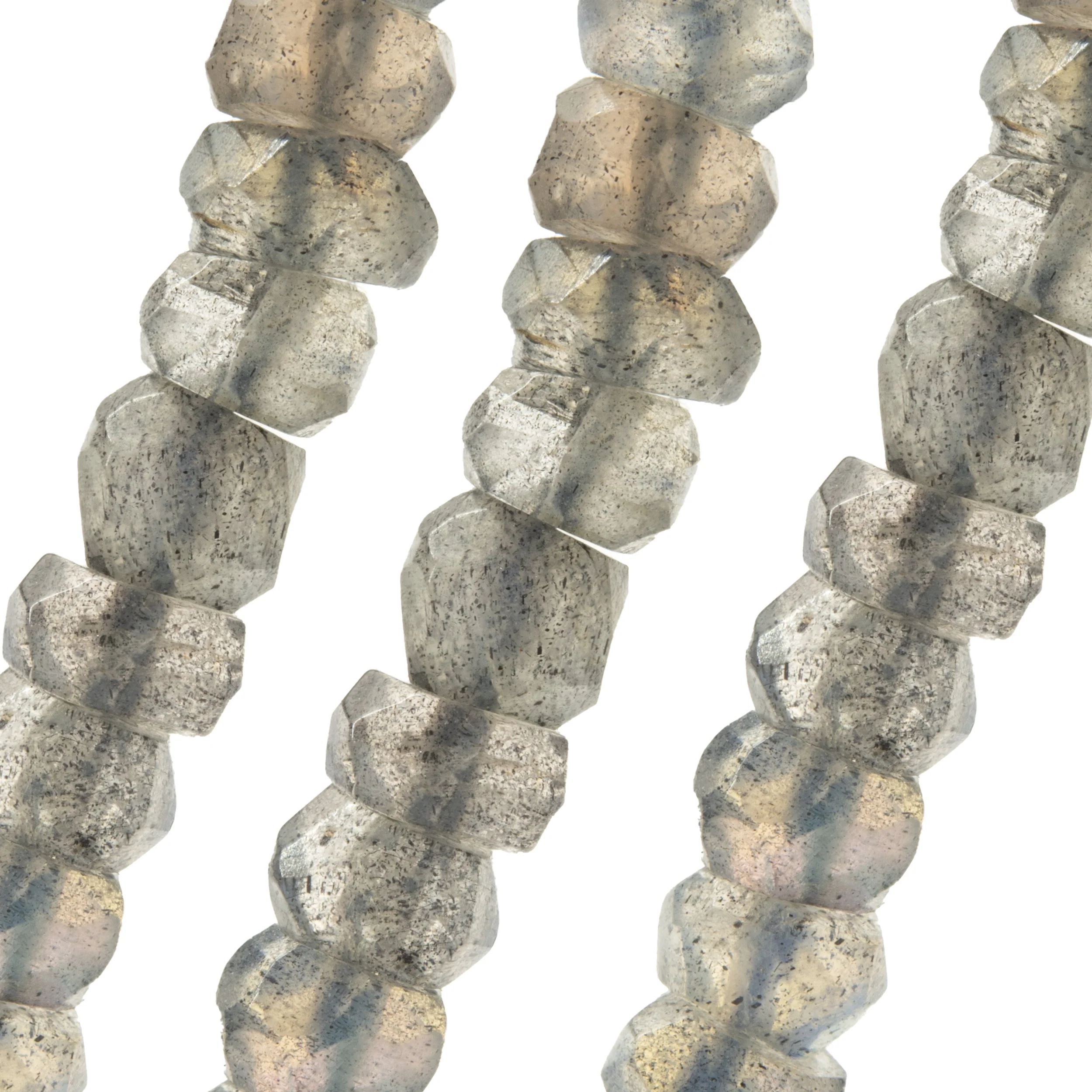 14 Karat Yellow Gold Labradorite Beaded Necklace - Image 2