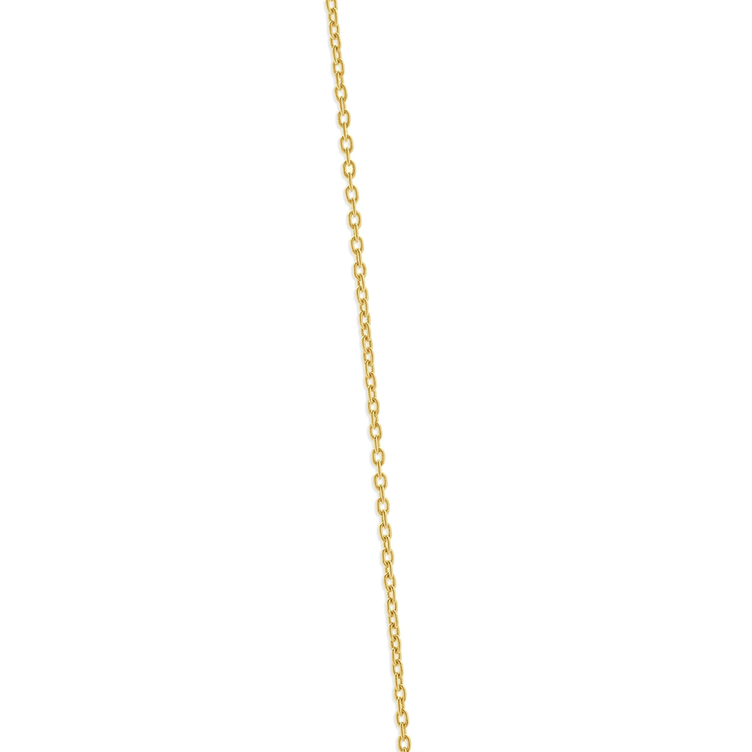 14 Karat Yellow Gold Multi Shape Diamond Drop Necklace - Image 4