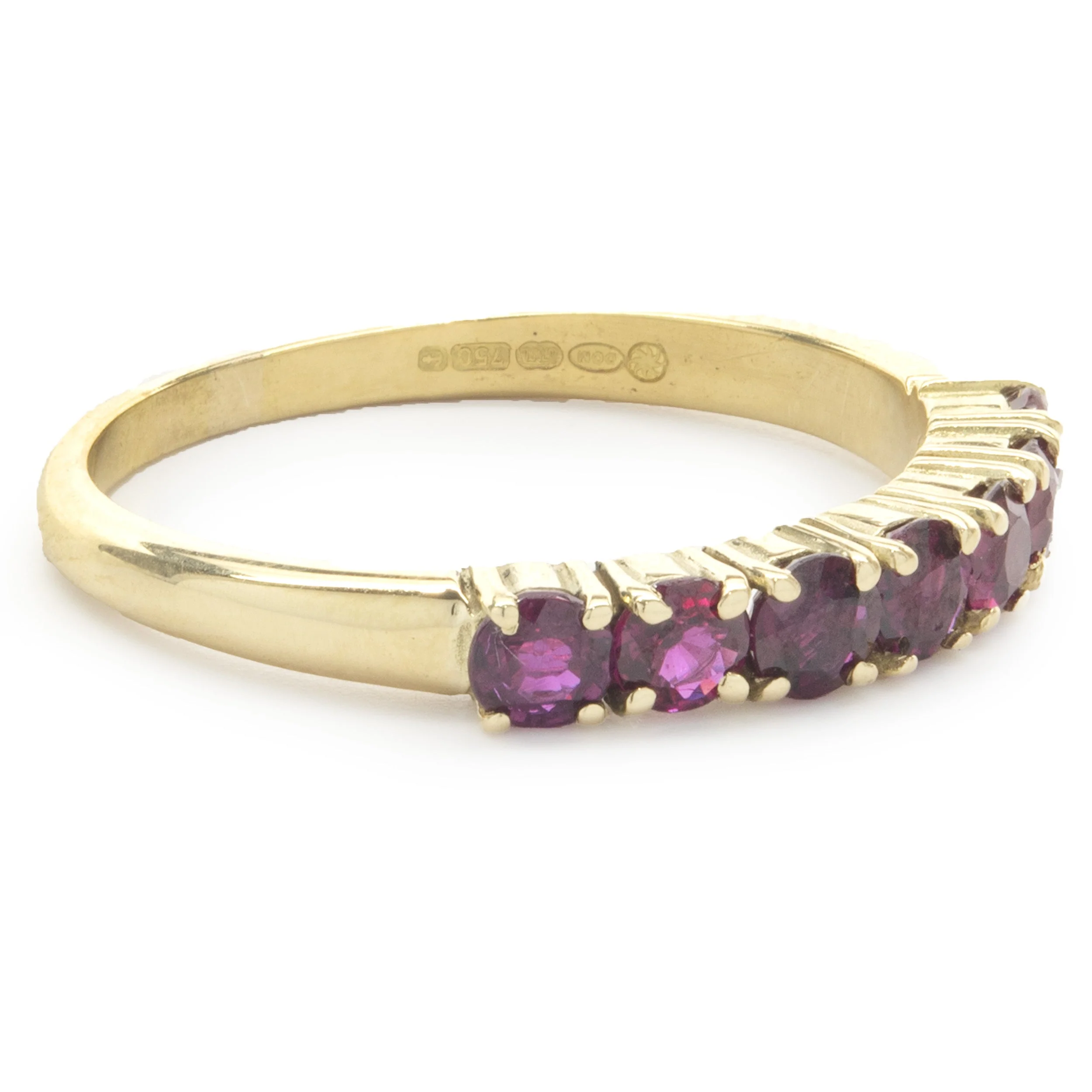 14 Karat Yellow Gold Ruby Band - Image 2