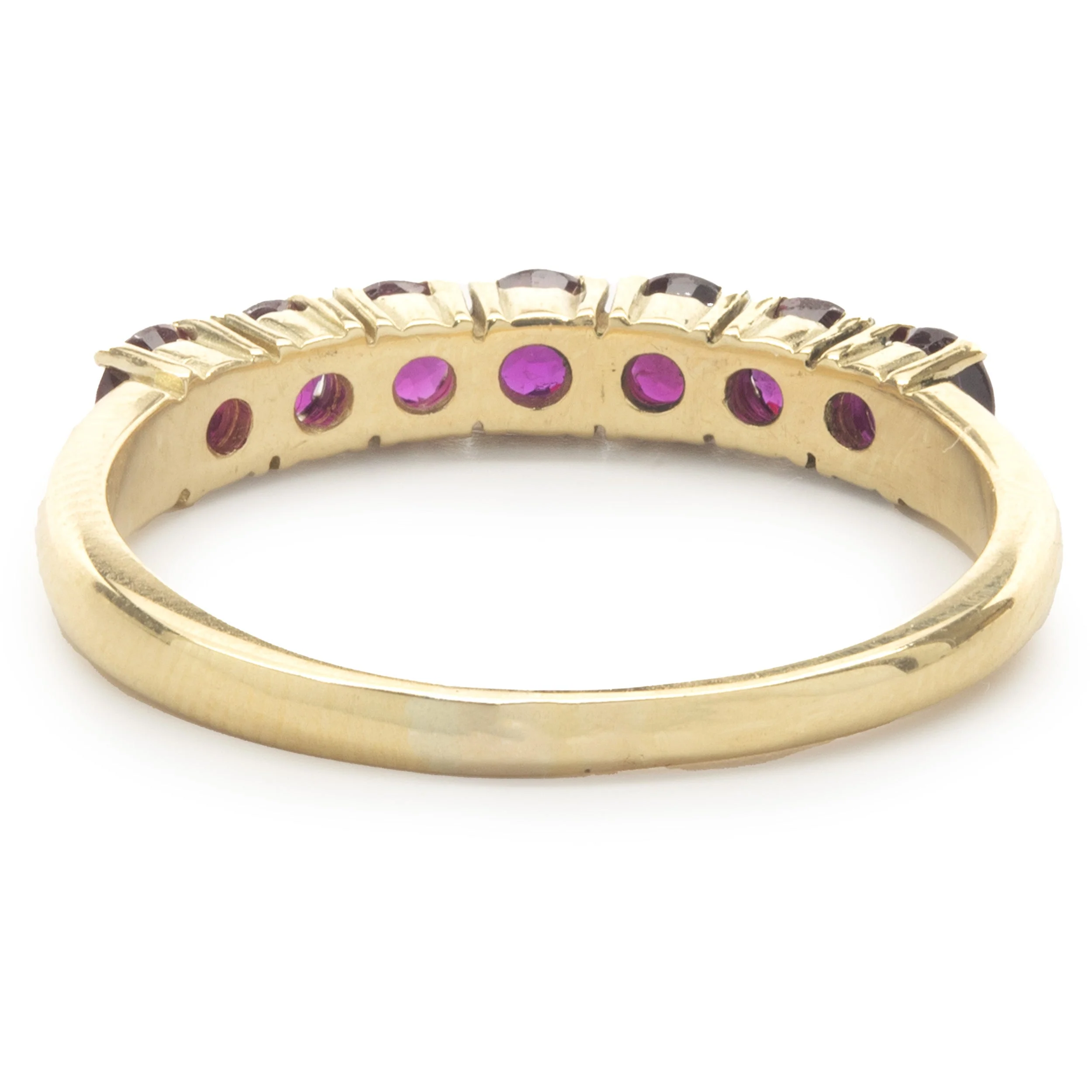 14 Karat Yellow Gold Ruby Band - Image 3