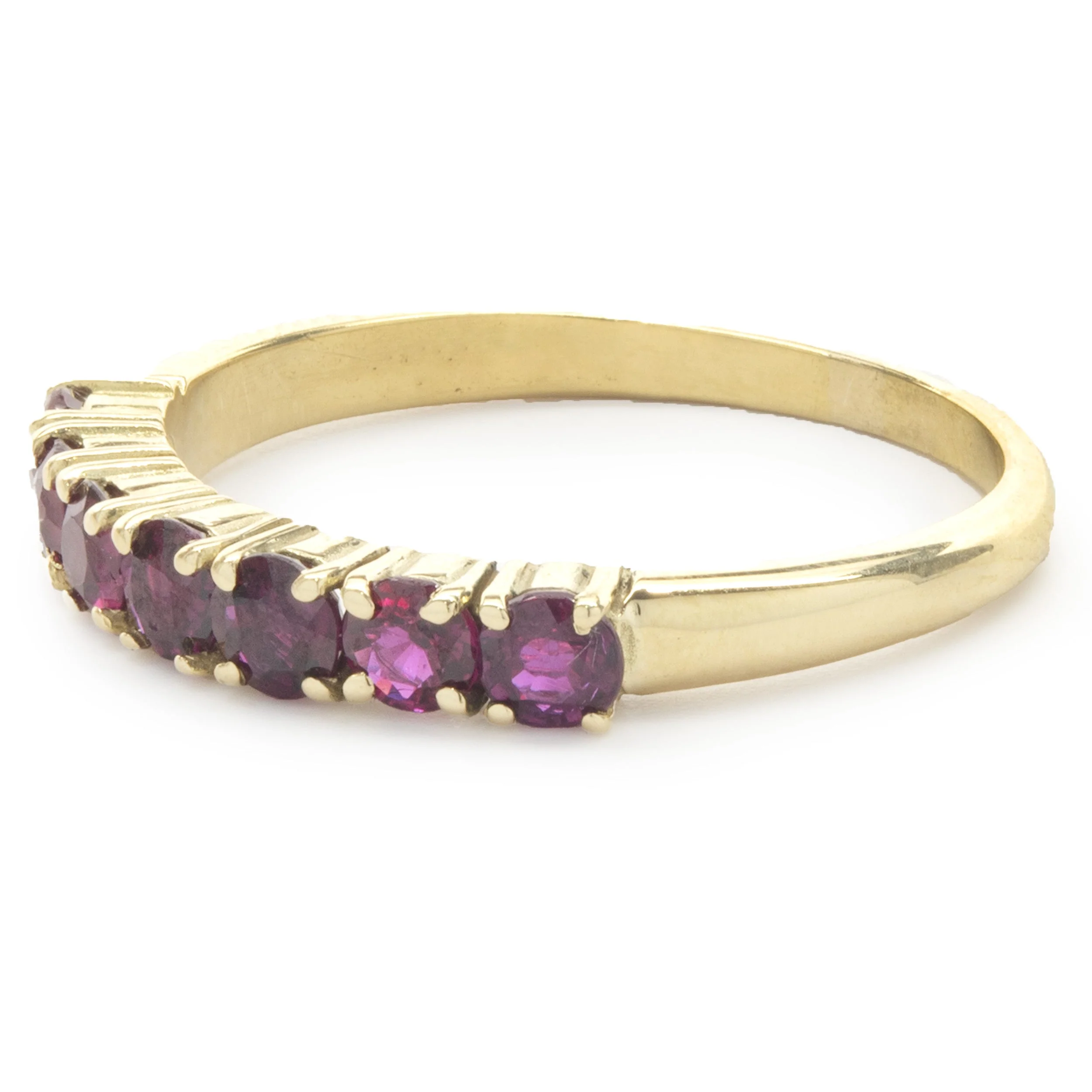 14 Karat Yellow Gold Ruby Band - Image 4