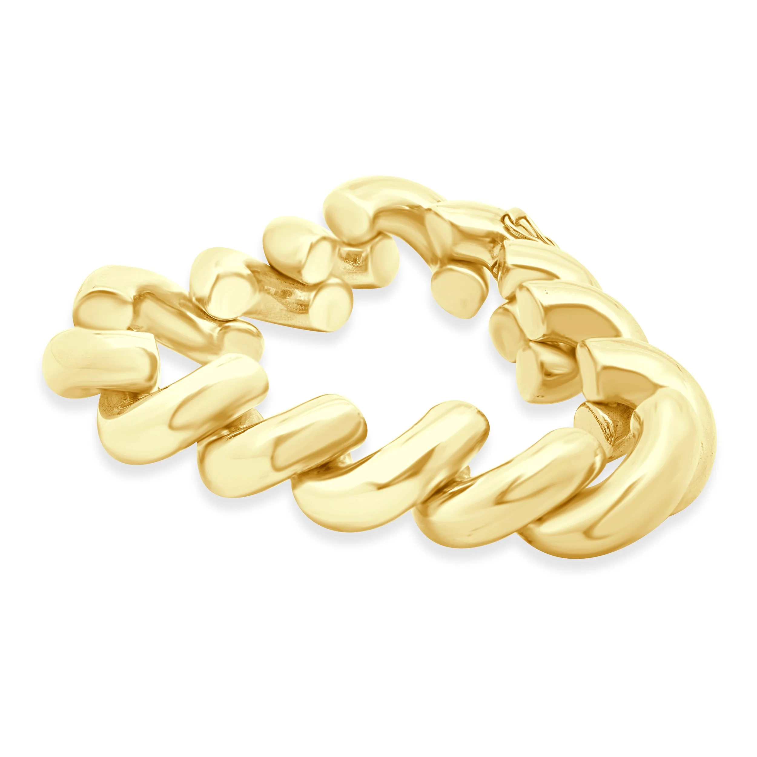 14 Karat Yellow Gold San Marco Link Bracelet - Image 2