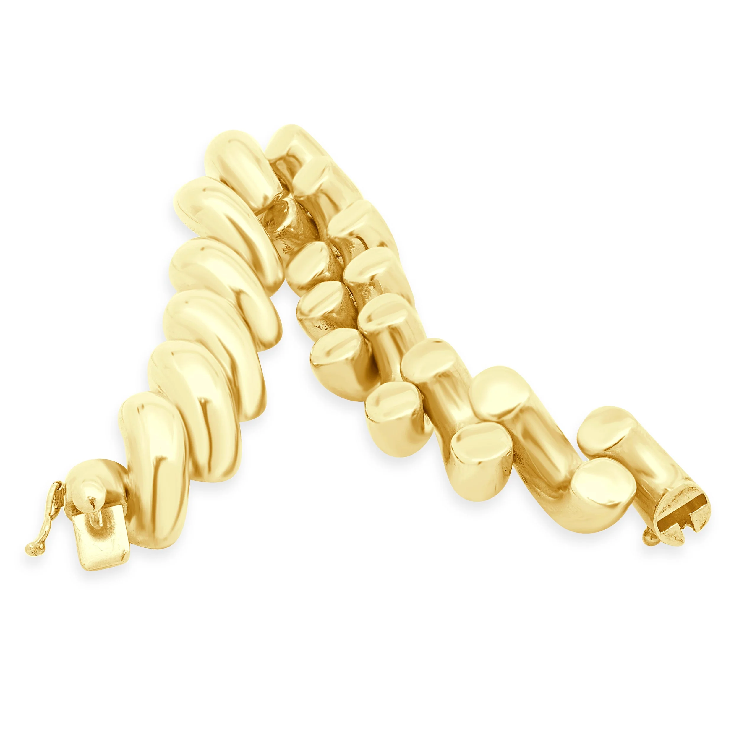 14 Karat Yellow Gold San Marco Link Bracelet - Image 3