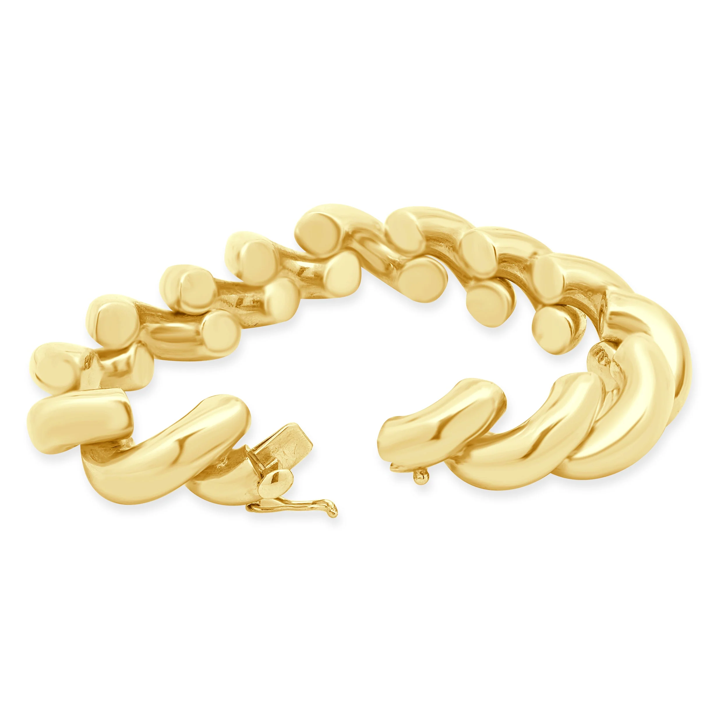 14 Karat Yellow Gold San Marco Link Bracelet - Image 4