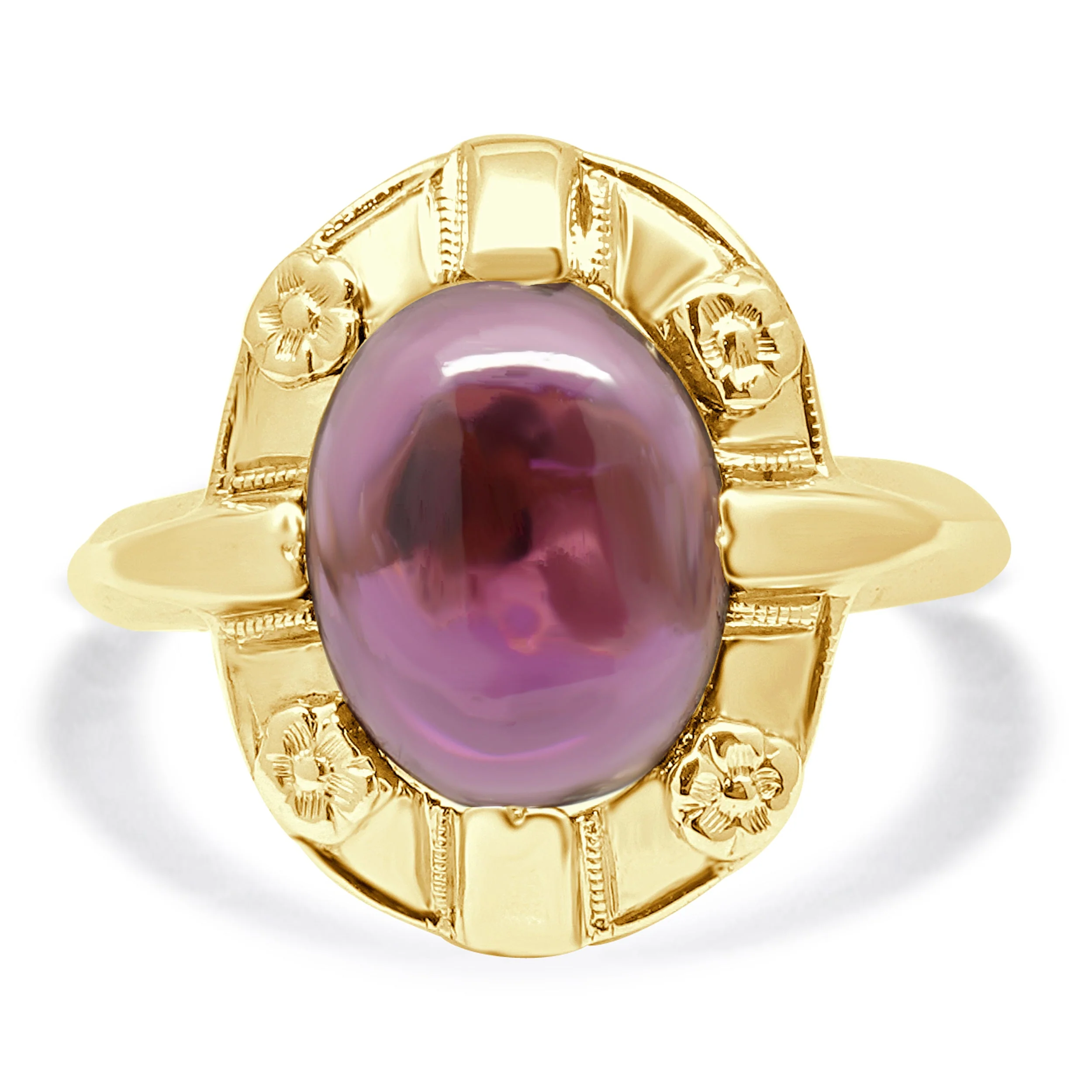 14 Karat Yellow Gold Tourmaline Ring