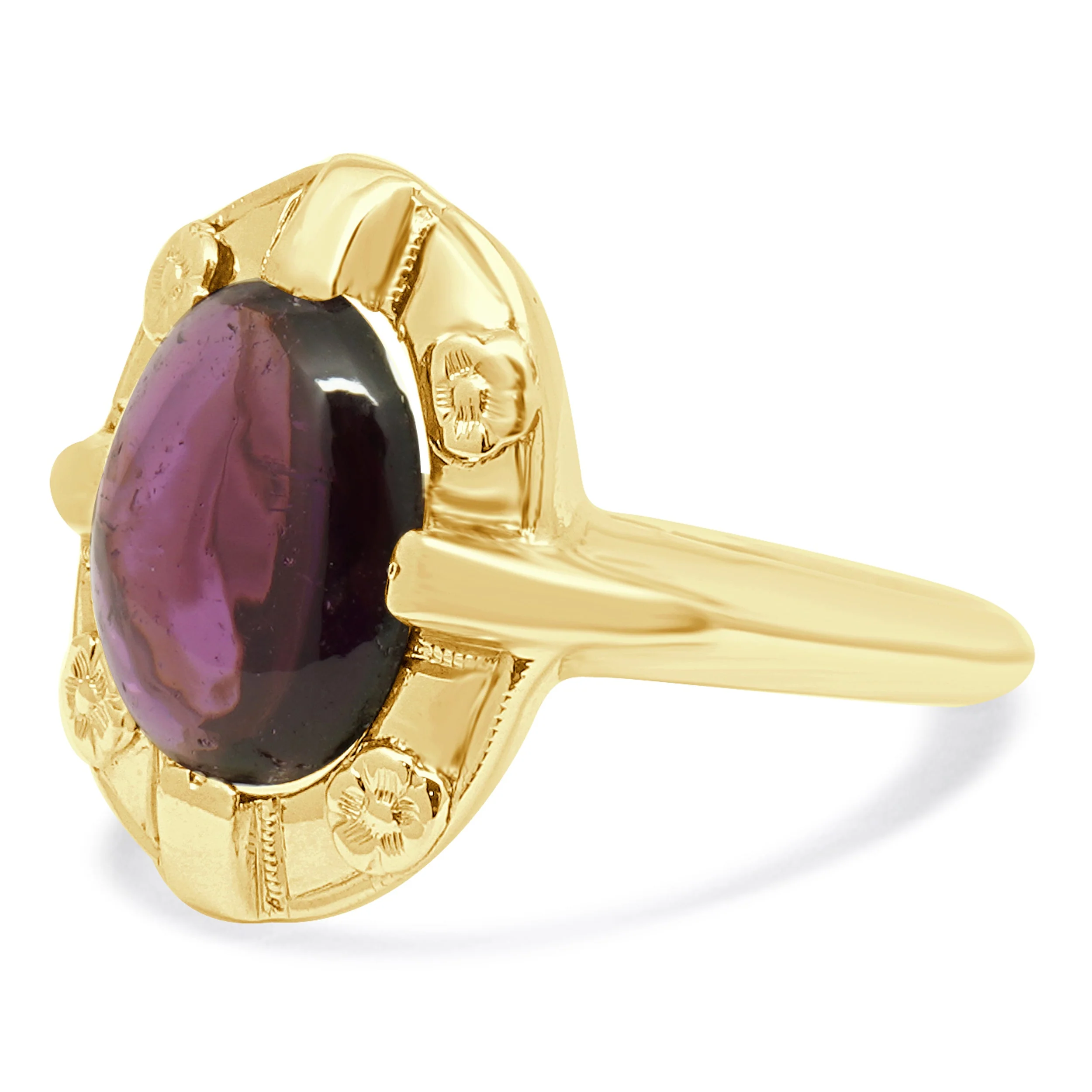 14 Karat Yellow Gold Tourmaline Ring - Image 2