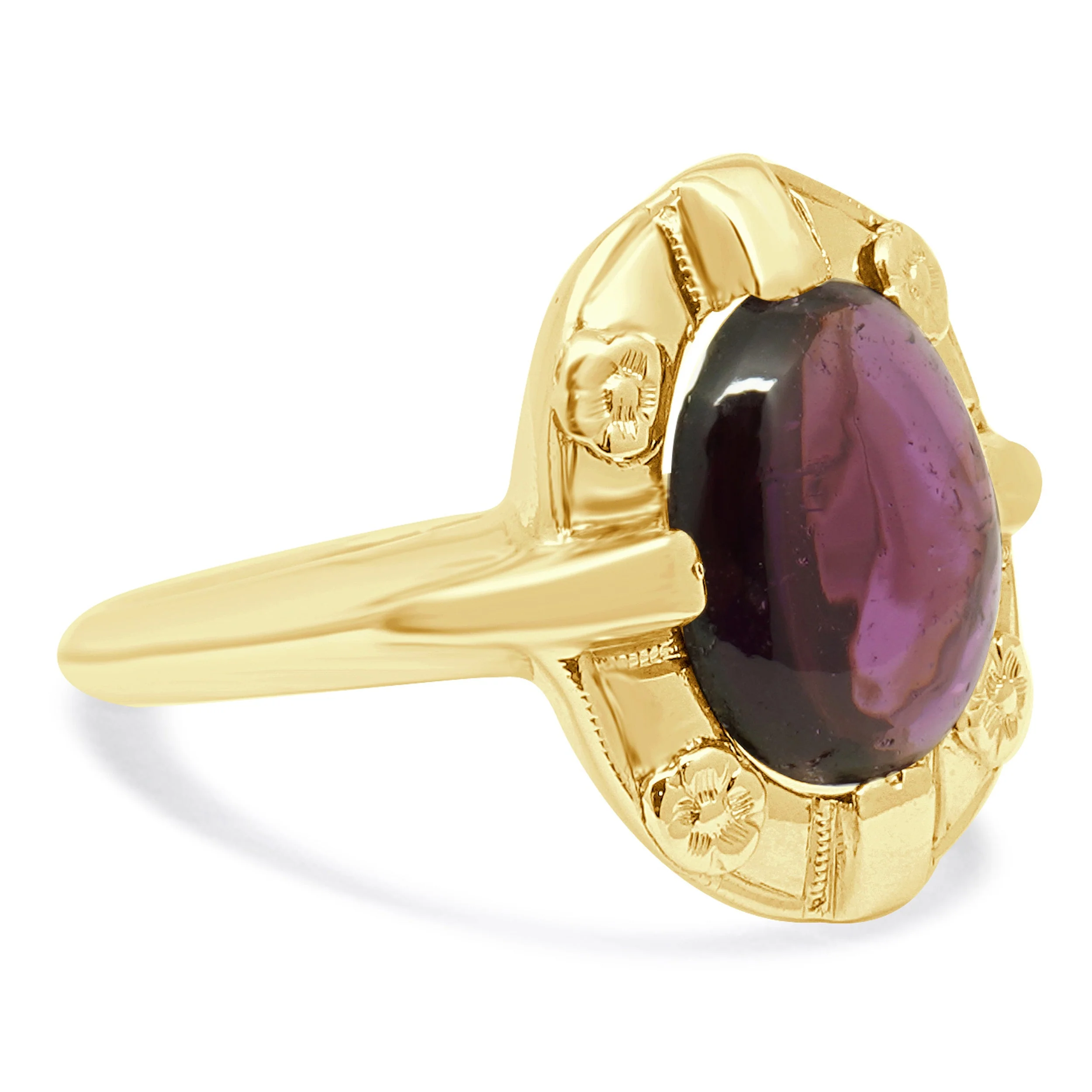 14 Karat Yellow Gold Tourmaline Ring - Image 4