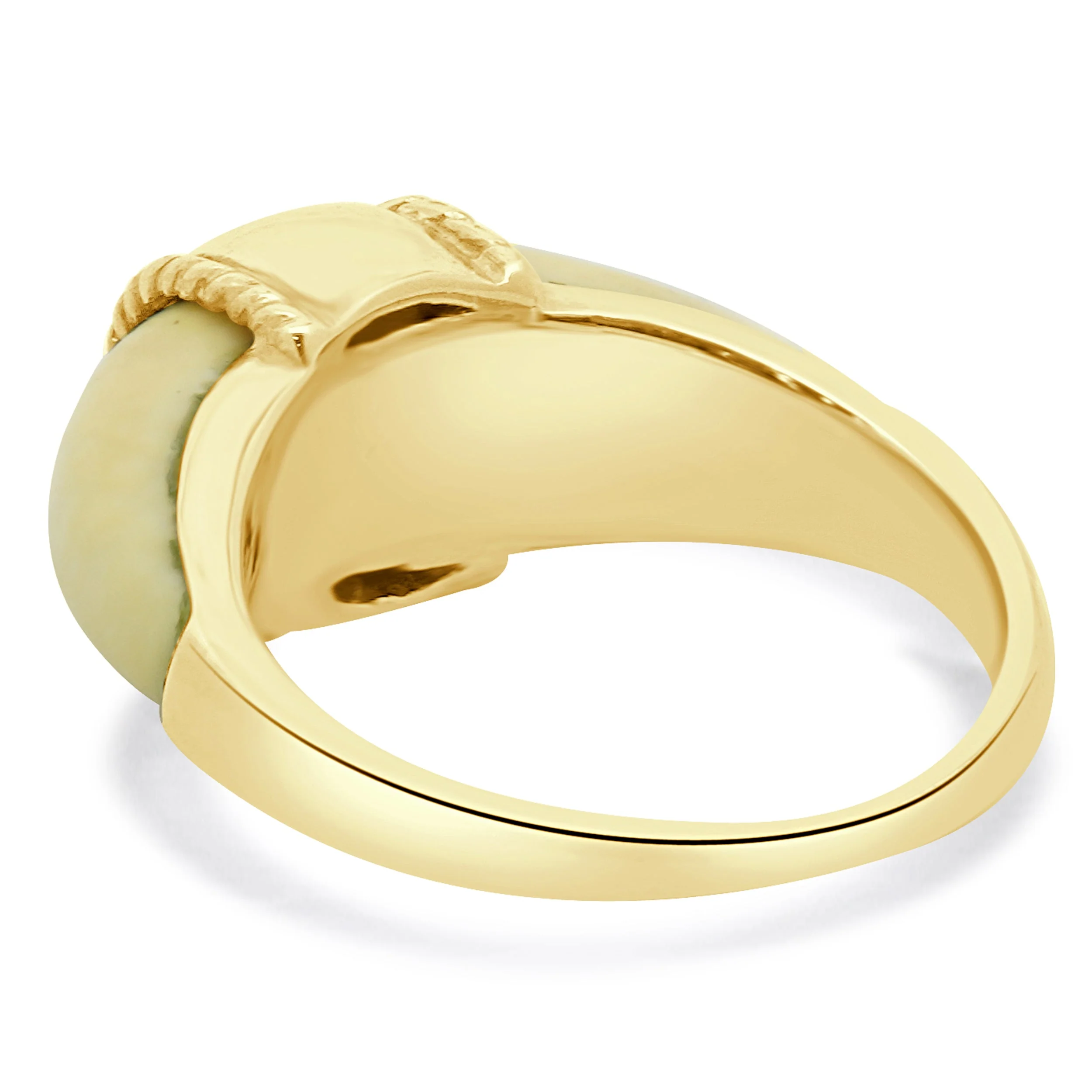 14 Karat Yellow Gold Vintage Bone Ring - Image 3