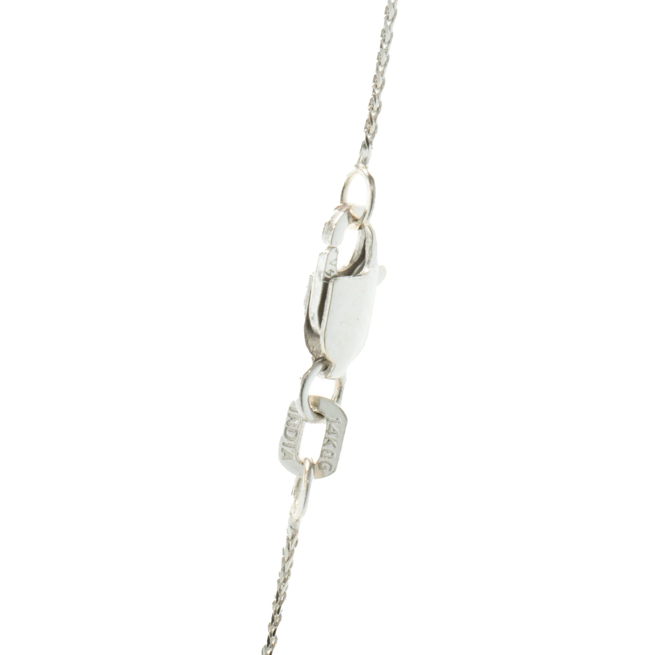 14 Karat Yellow & White Gold Diamond Filigree Necklace - Image 3