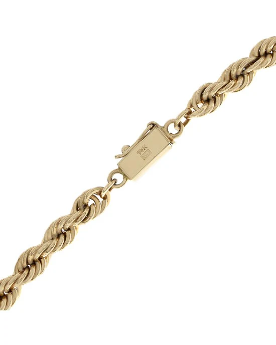 14K Lariat Style Rope Drop Necklace - Image 2