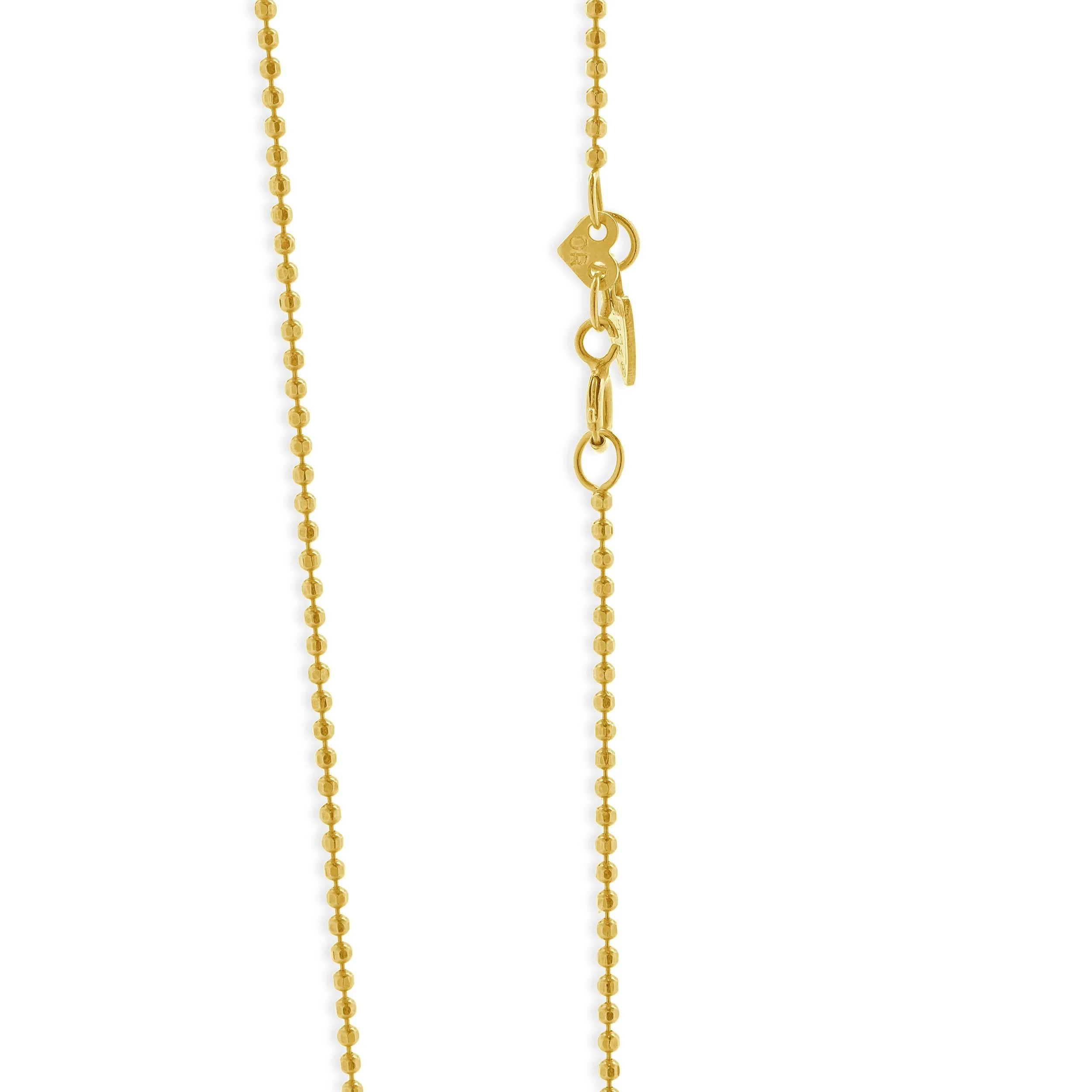 14 Karat Yellow Gold Bezel Set Citrine Solitaire Necklace - Image 3