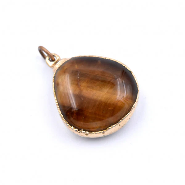 14k Yellow Gold Tiger's Eye Pendant - Image 2