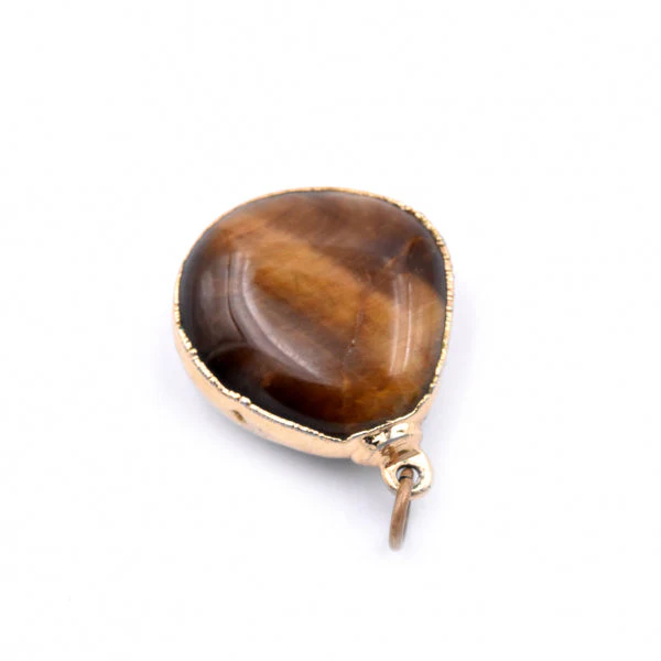 14k Yellow Gold Tiger's Eye Pendant - Image 4