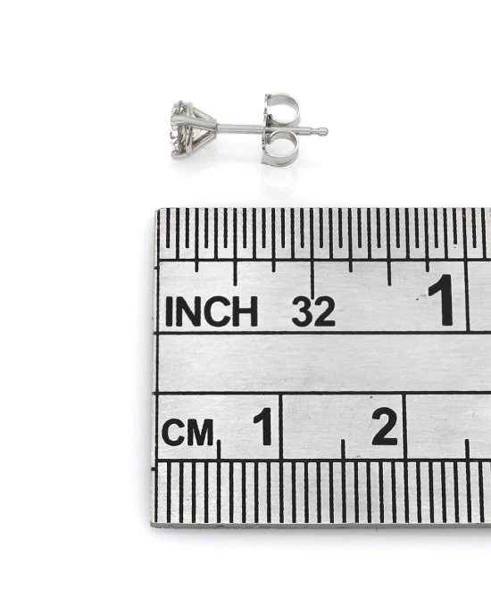 14KW Diamond Martini Stud Earrings - Image 2