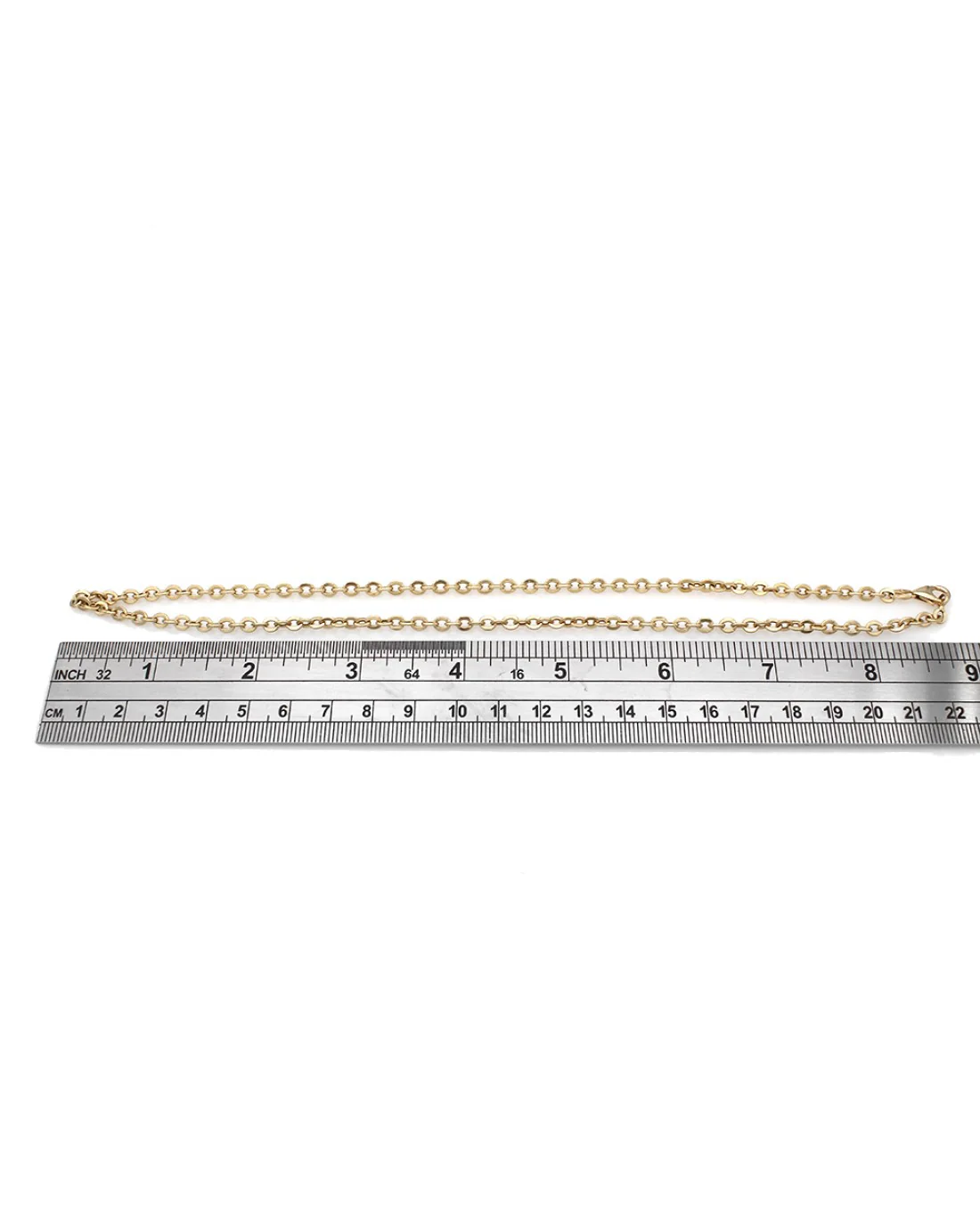 14KY Rolo Link Chain Necklace - Image 3