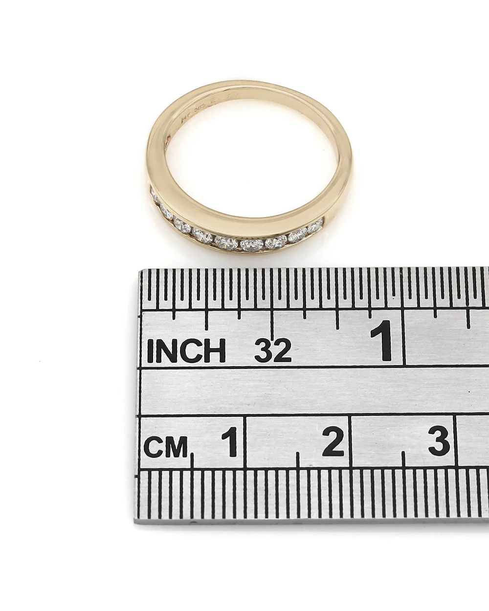 14ky Round Diamond Channel Set Band - Image 3