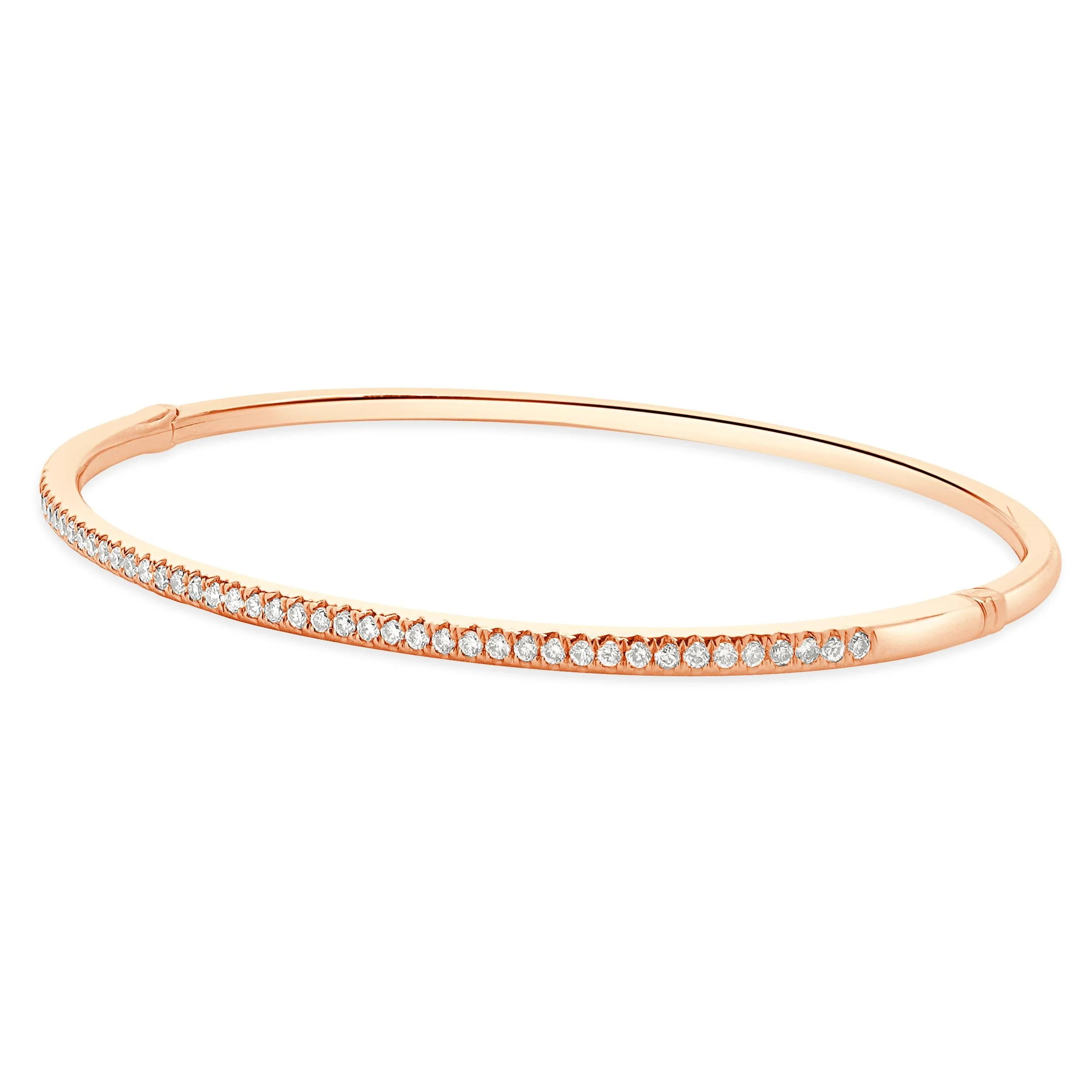 18 Karat Rose Gold Diamond Bangle Bracele - Image 2
