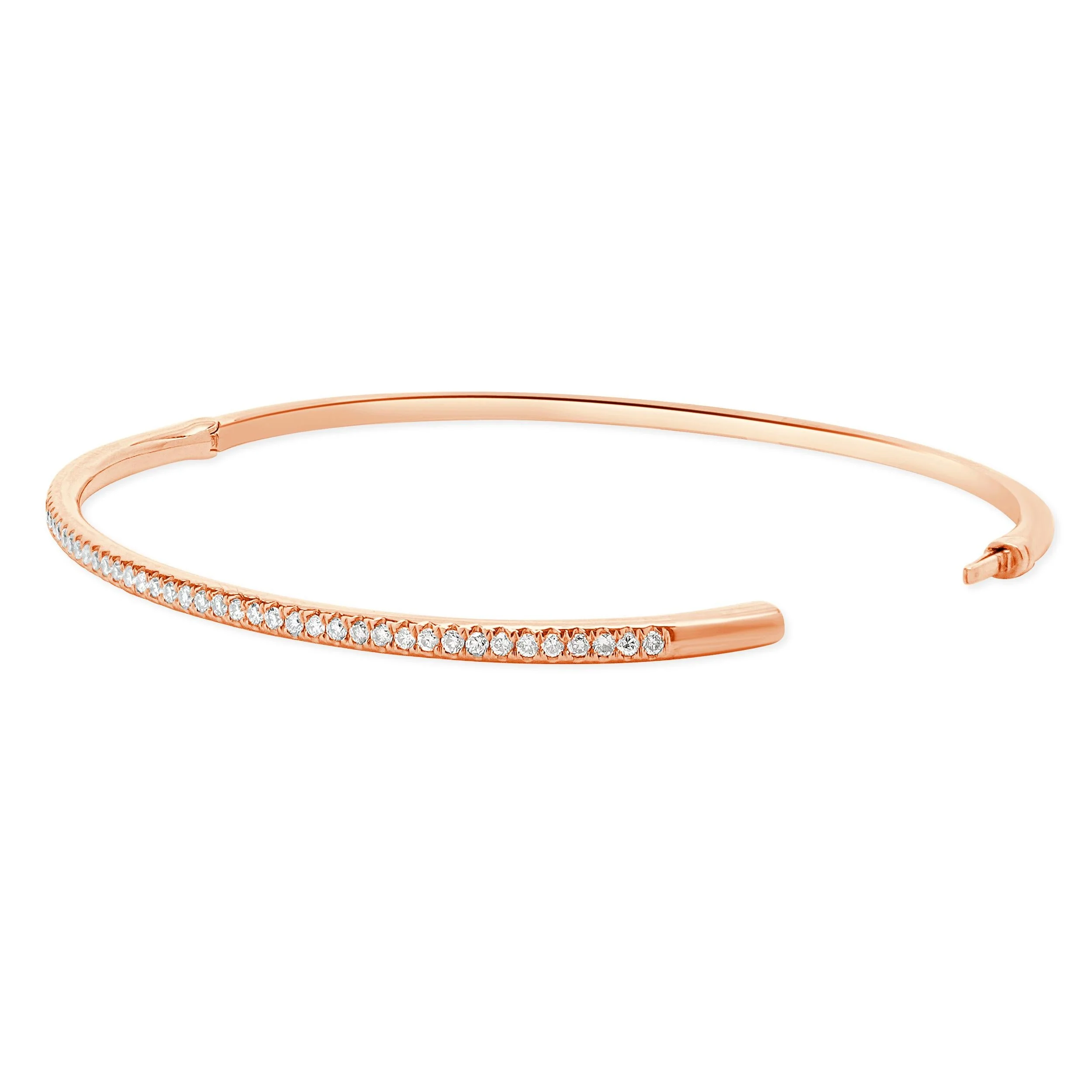 18 Karat Rose Gold Diamond Bangle Bracele - Image 4