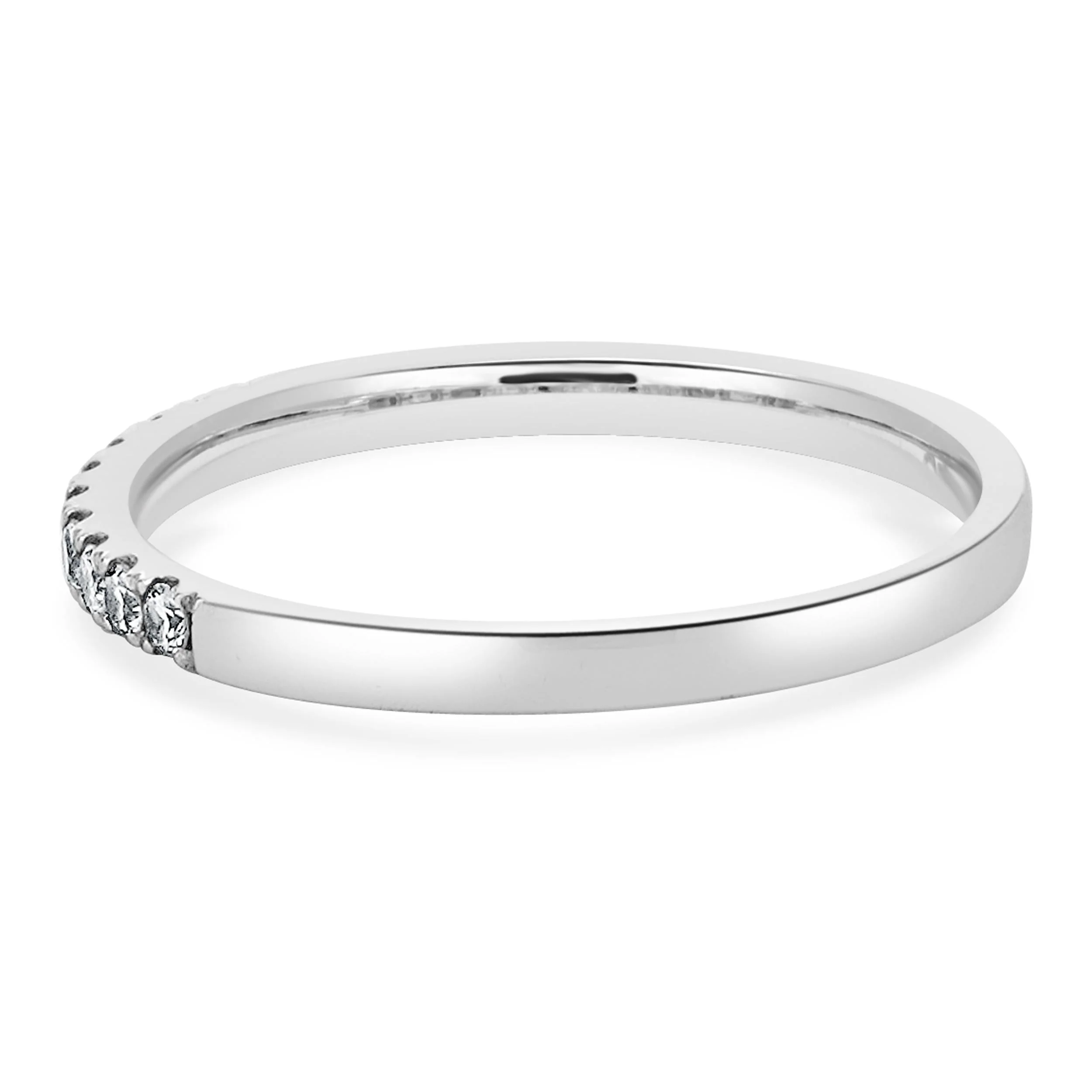 18 Karat White Gold Diamond Band - Image 3