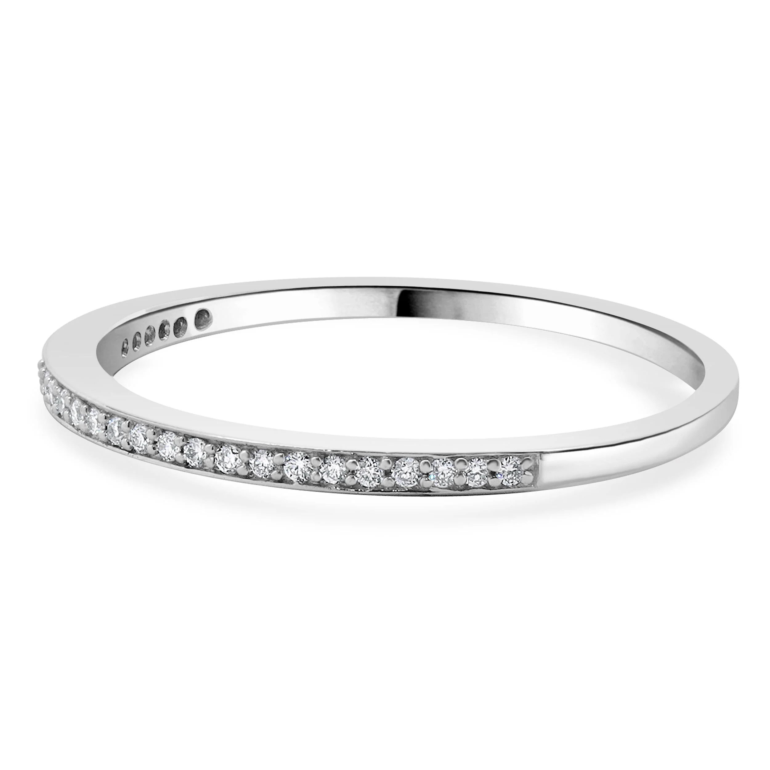 18 Karat White Gold Diamond Band - Image 2