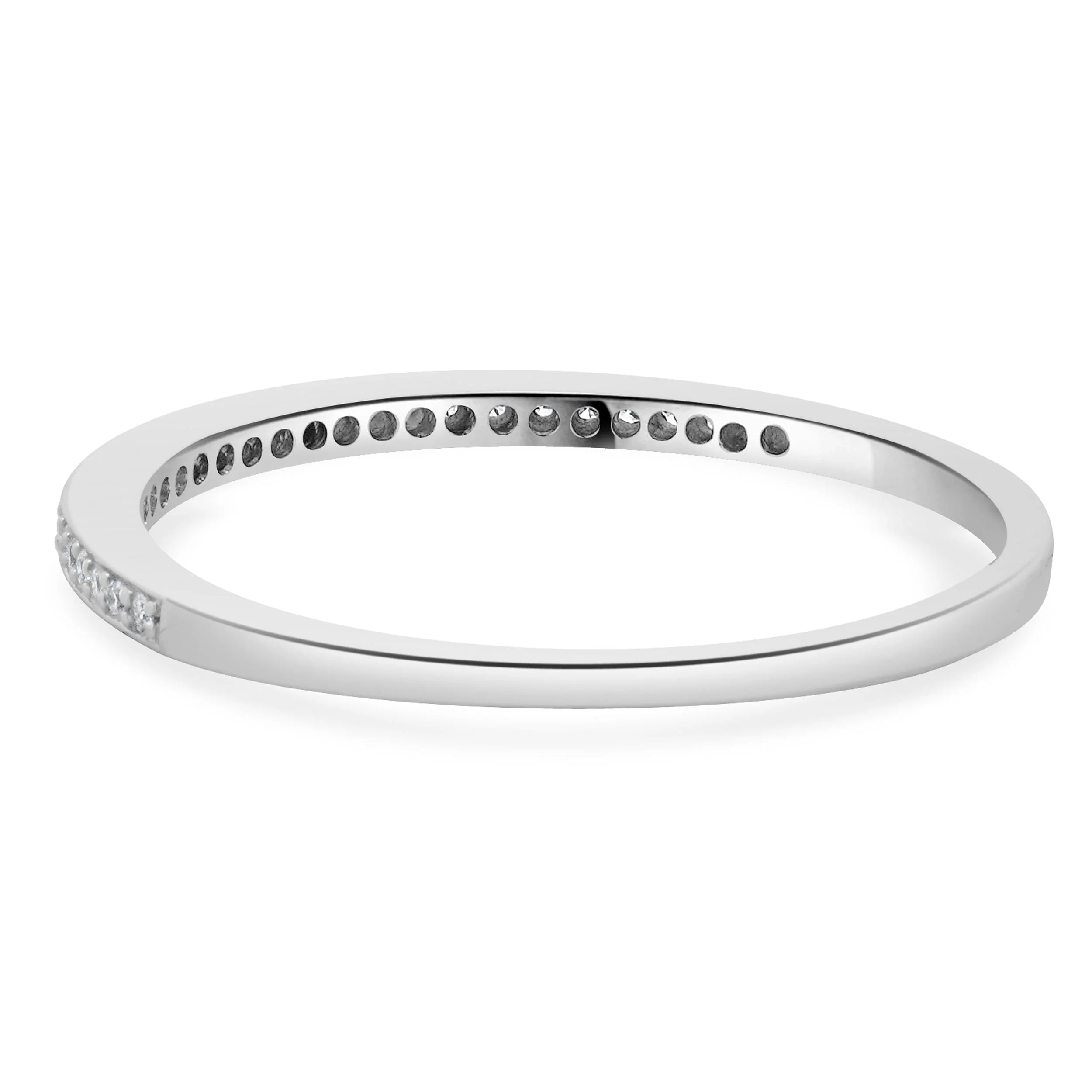 18 Karat White Gold Diamond Band - Image 3