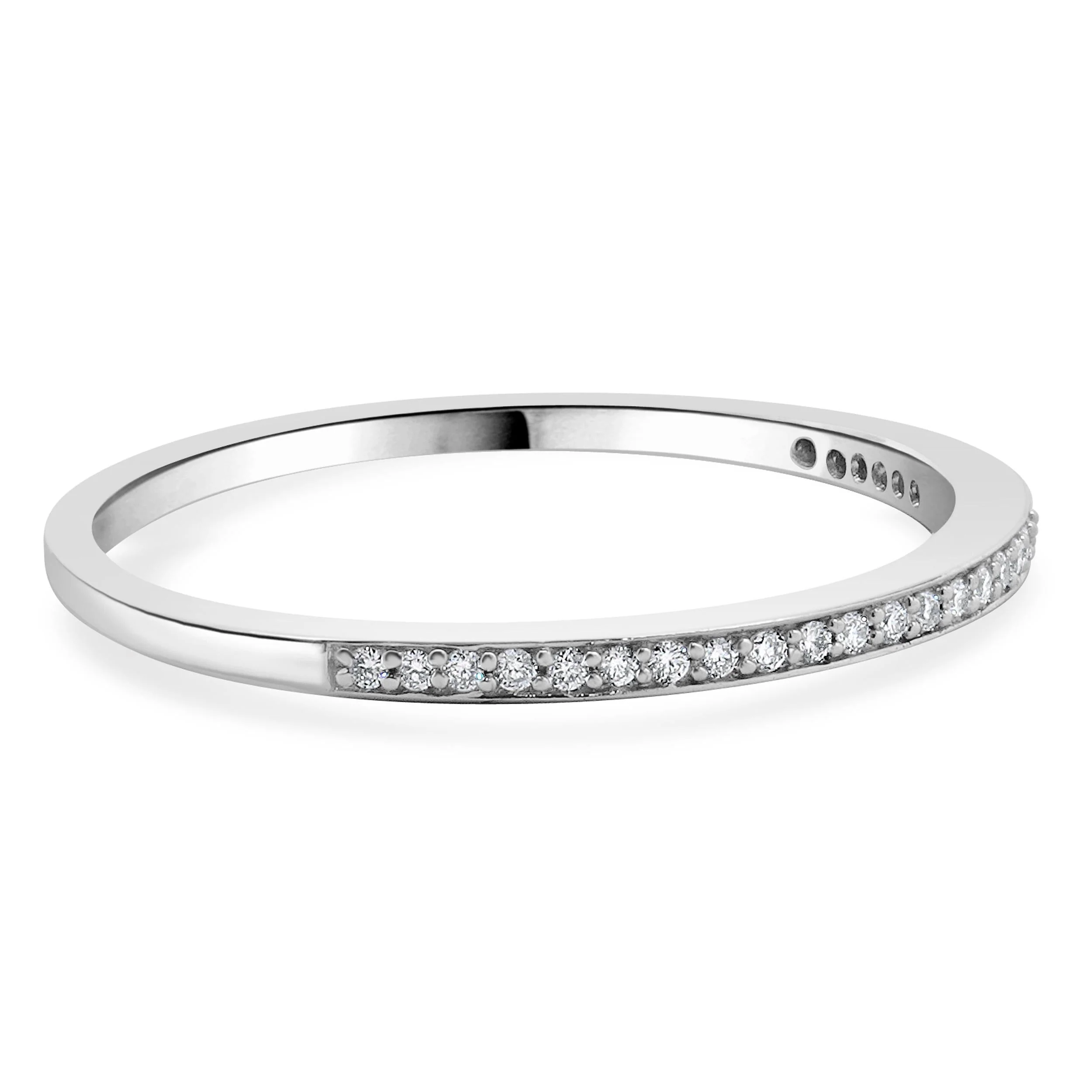 18 Karat White Gold Diamond Band - Image 4