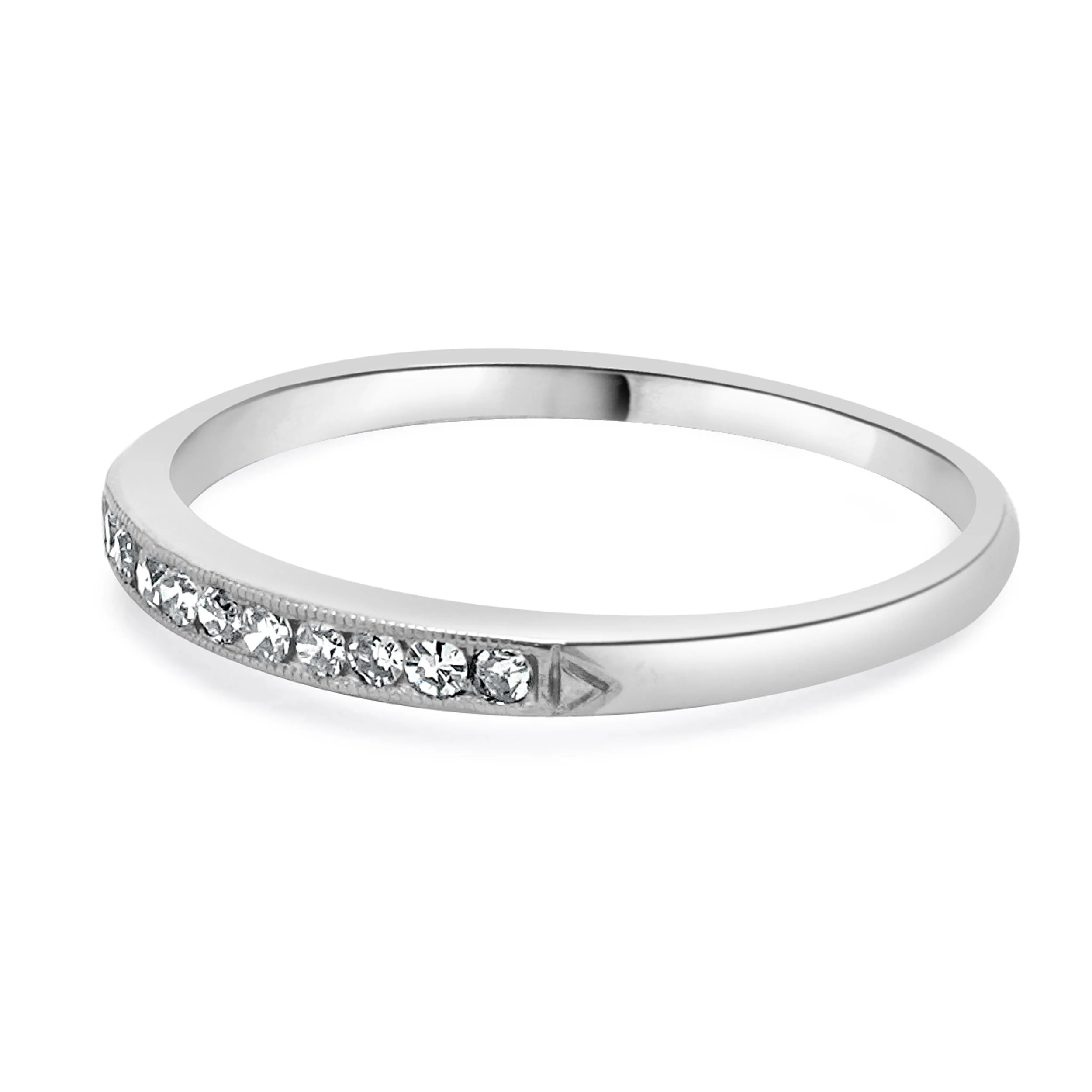 18 Karat White Gold Diamond Band - Image 2
