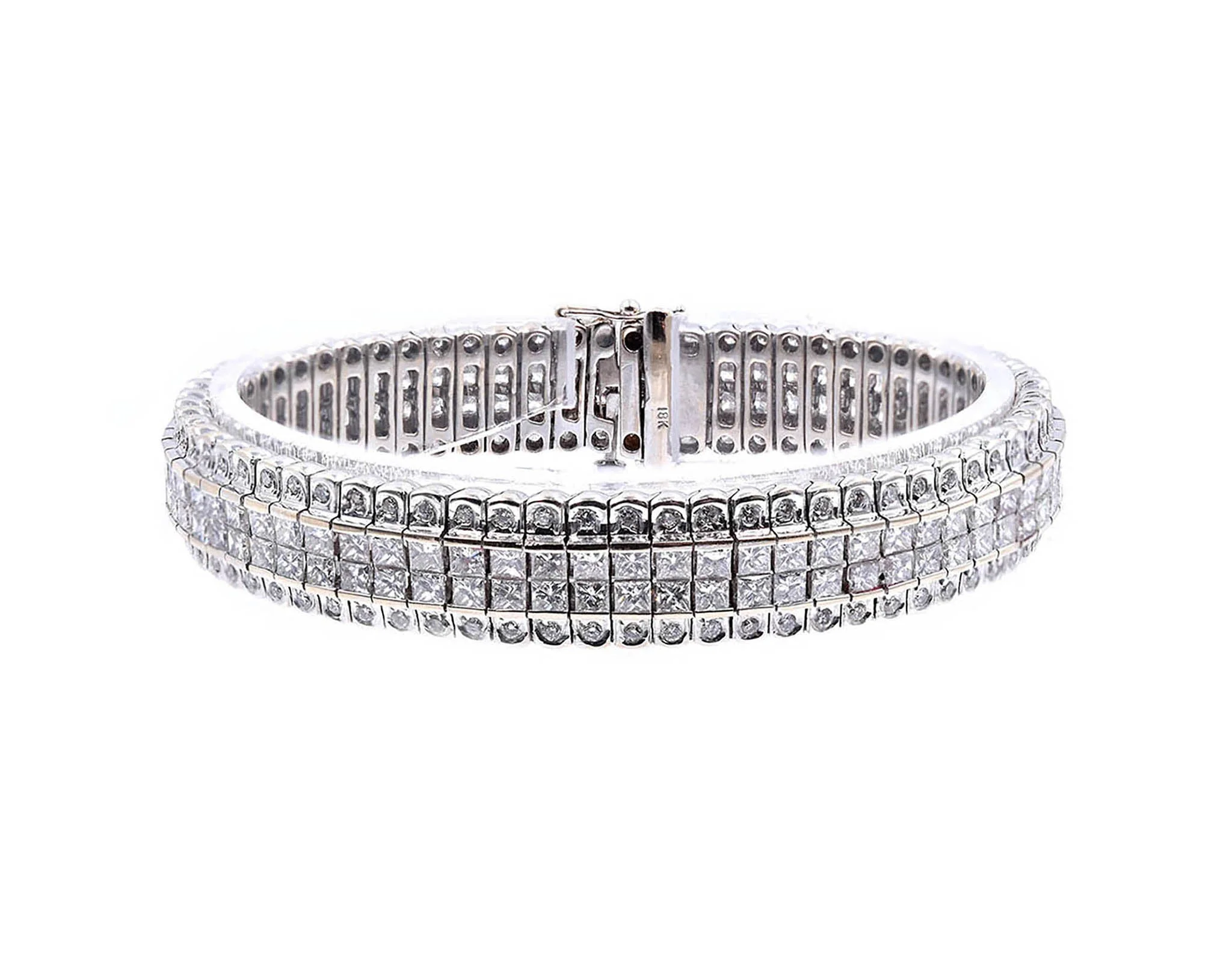 18 Karat White Gold Diamond Bracelet
