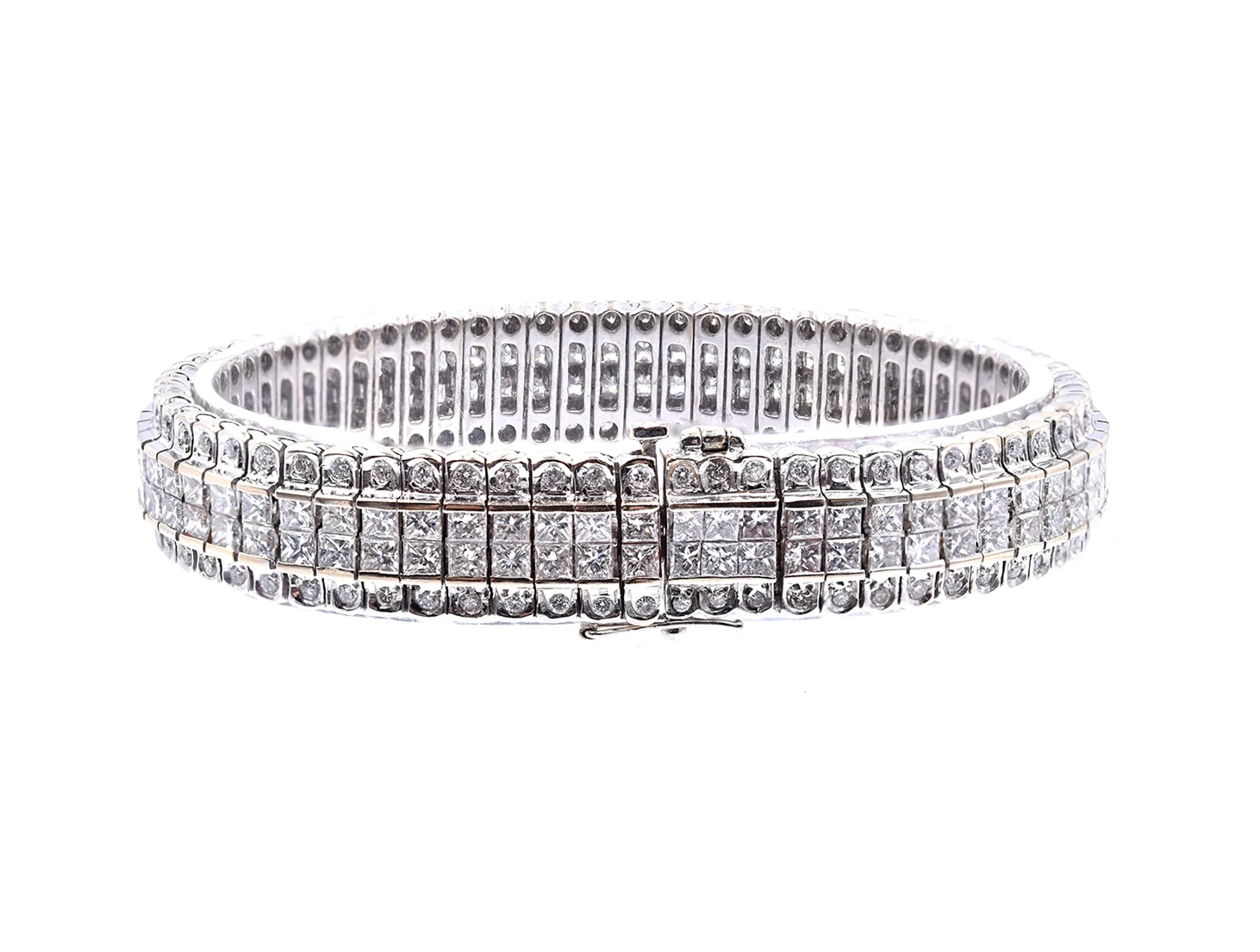 18 Karat White Gold Diamond Bracelet - Image 4
