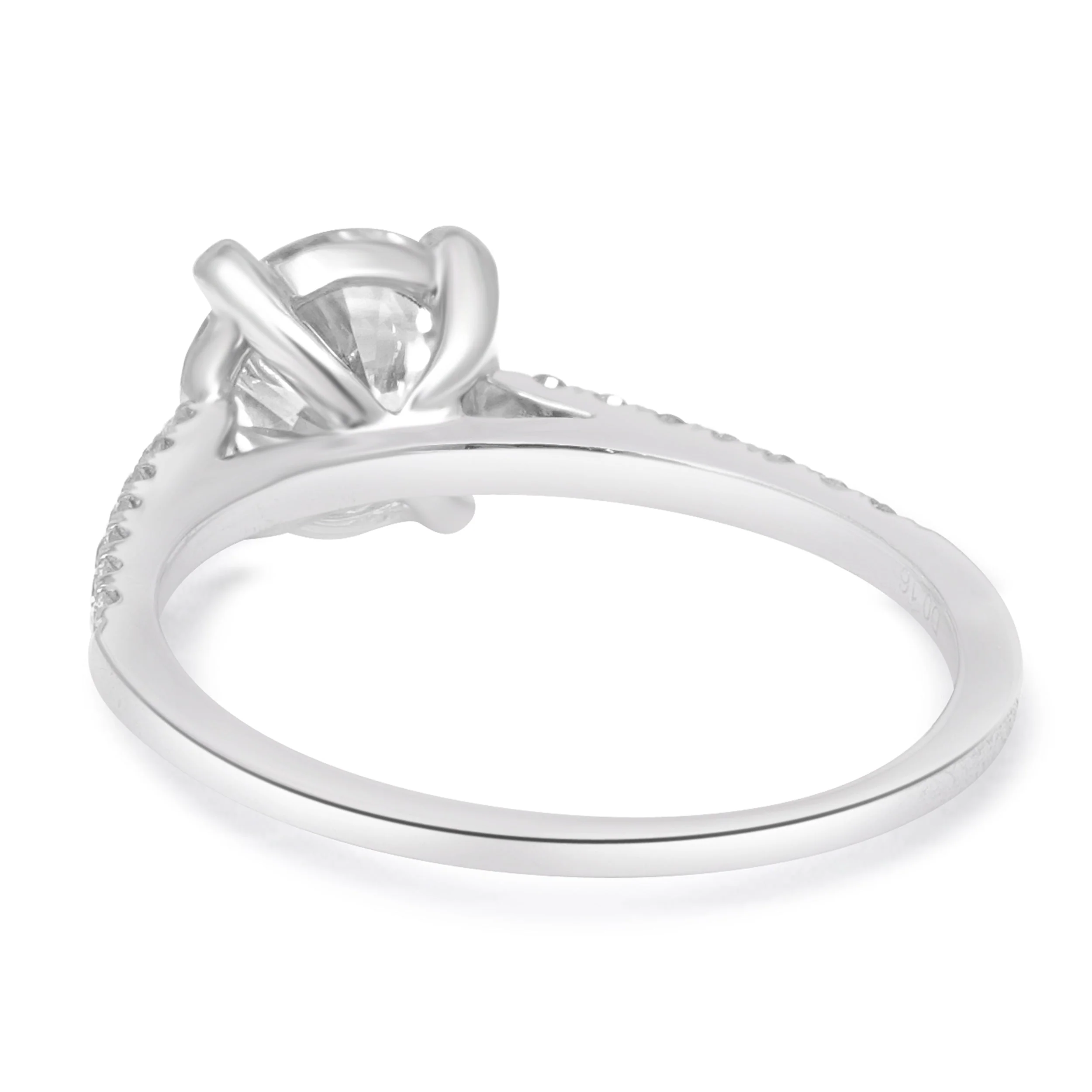 18 Karat White Gold Diamond Engagement Ring - Image 3