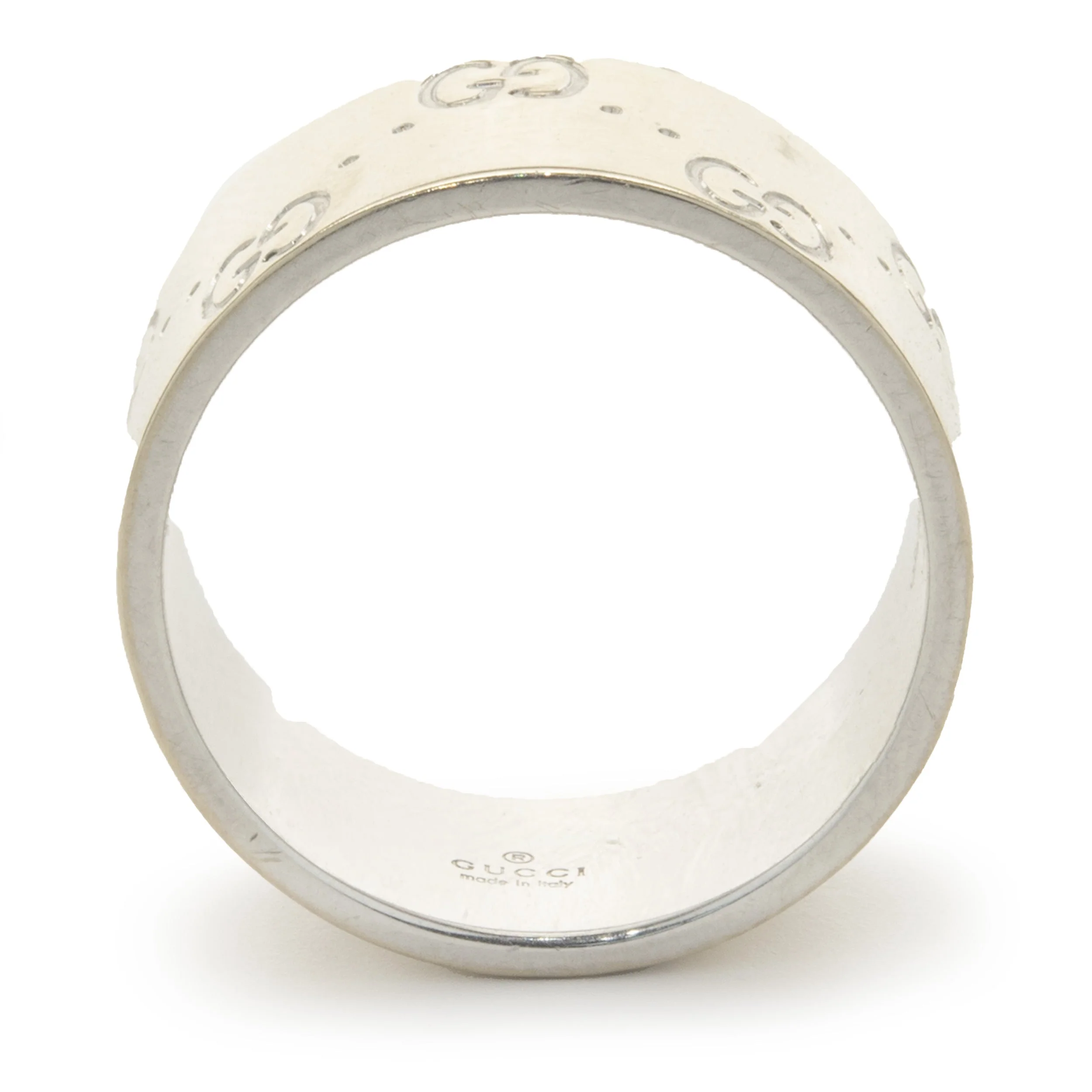 18 Karat White Gold GG Band - Image 3