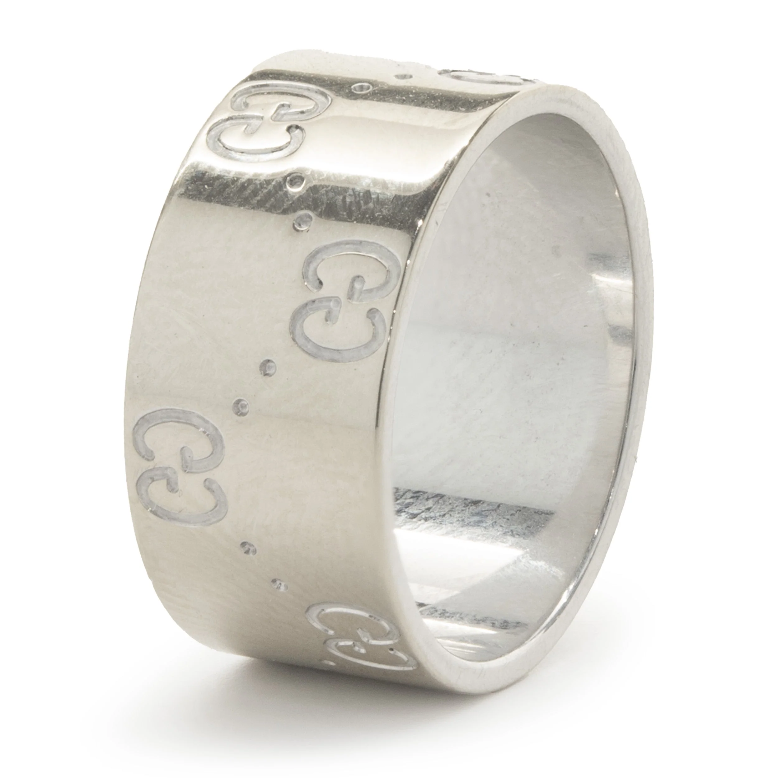 18 Karat White Gold GG Band - Image 4